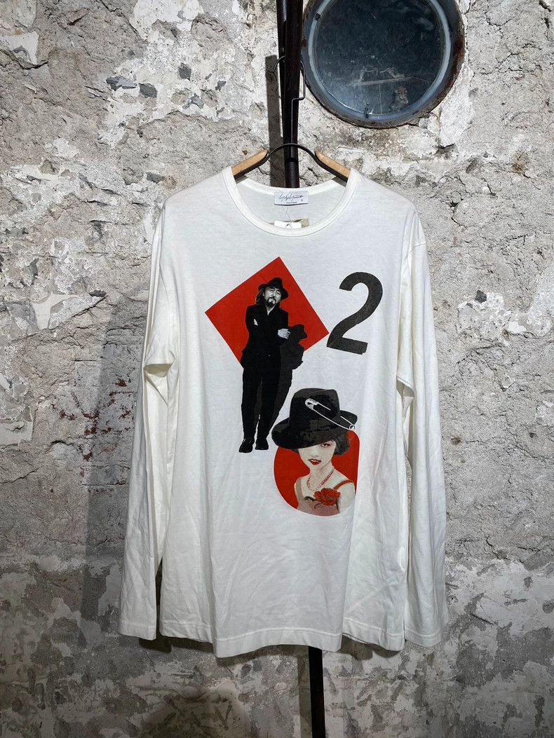 Yohji Yamamoto Yohji Yamamoto 24 SS Printed Long Sleeve T-Shirt Size US L / EU 52-54 / 3 - 1 Thumbnail