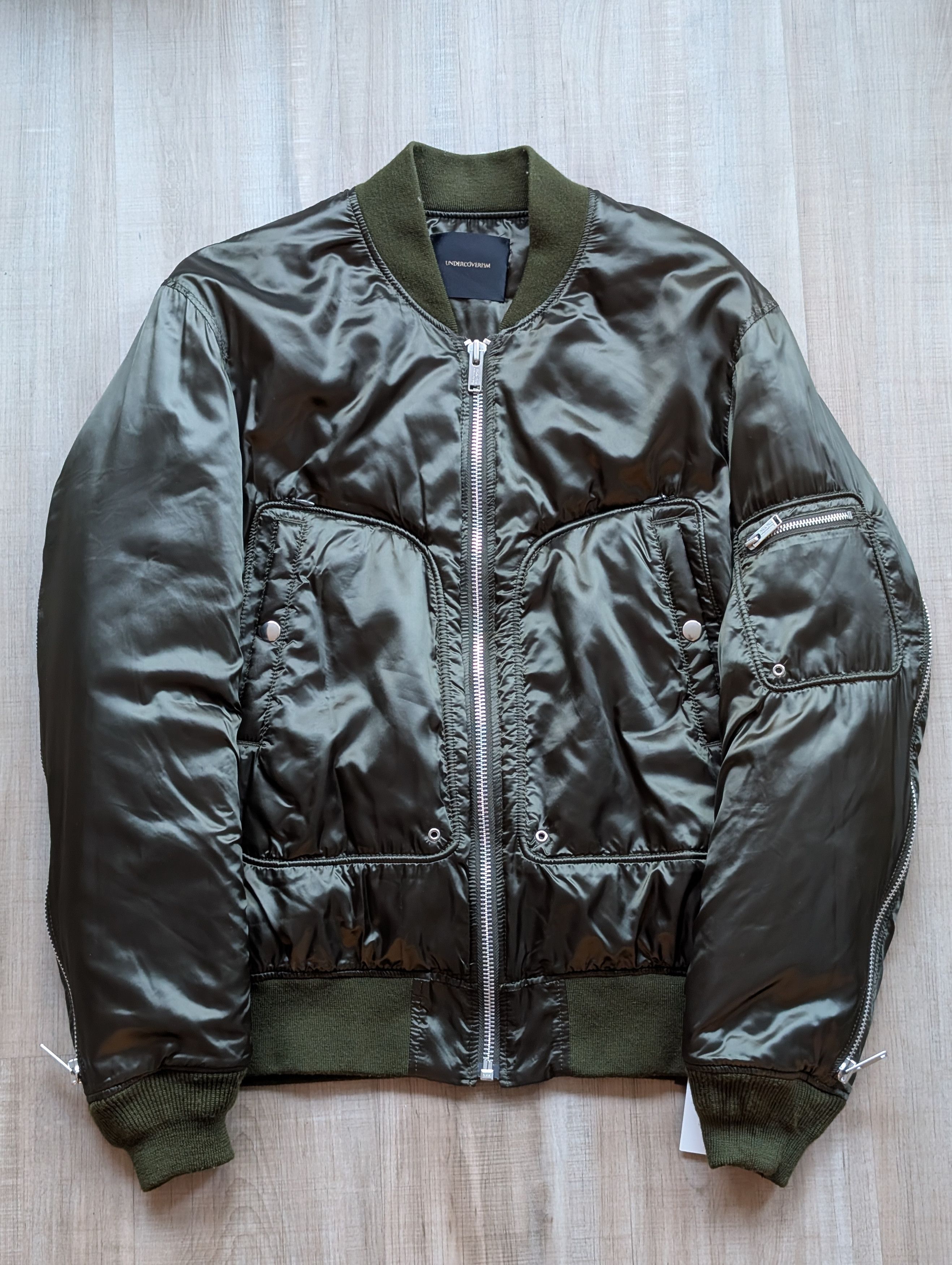 Undercover AW14 "Cold Blood" Back Zip Bomber - Olive Size 3 Size US L / EU 52-54 / 3 - 11 Thumbnail
