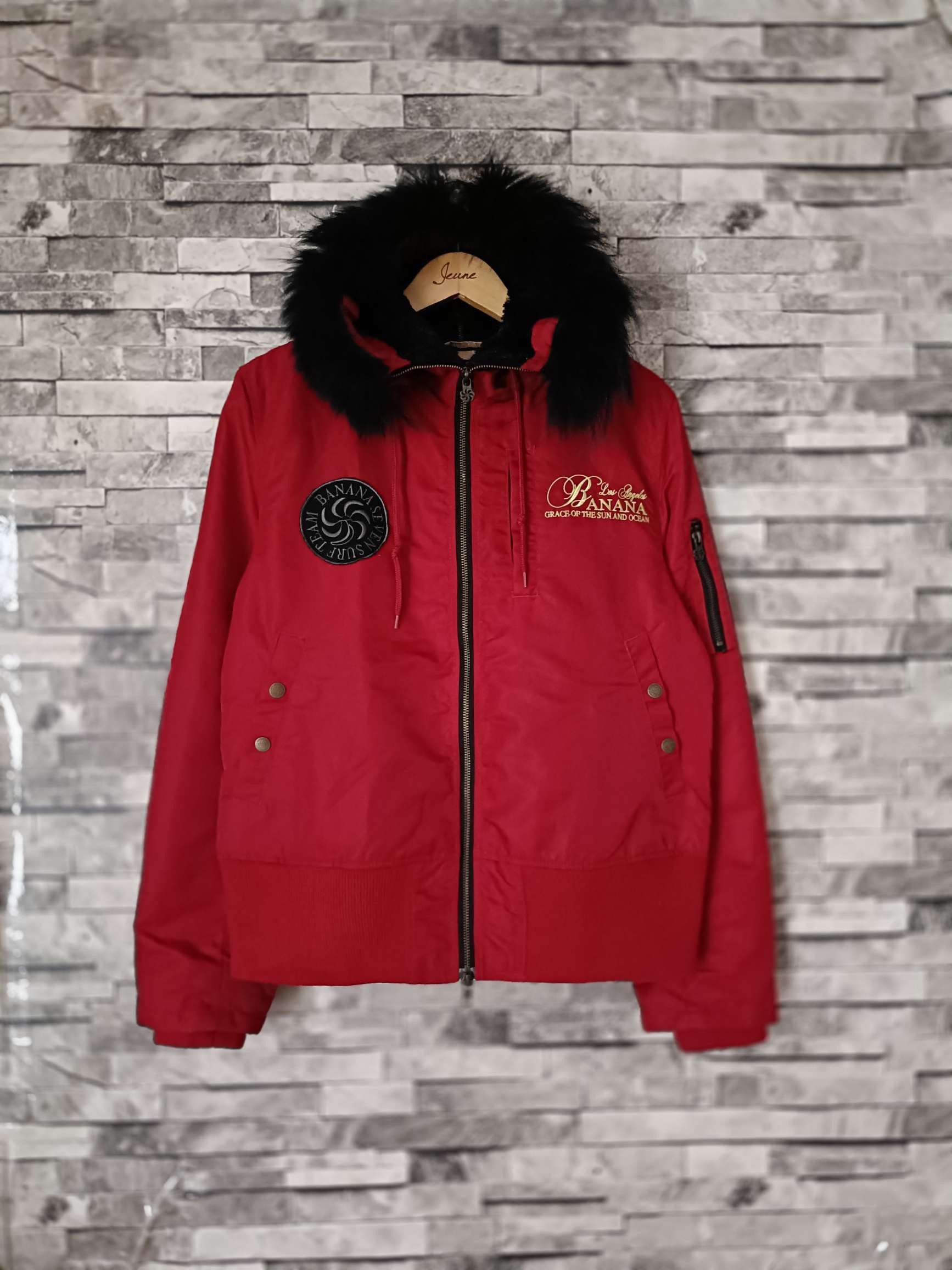 Japanese Brand Vintage banana seven surf team bomber jacket Size US M / EU 48-50 / 2 - 2 Thumbnail