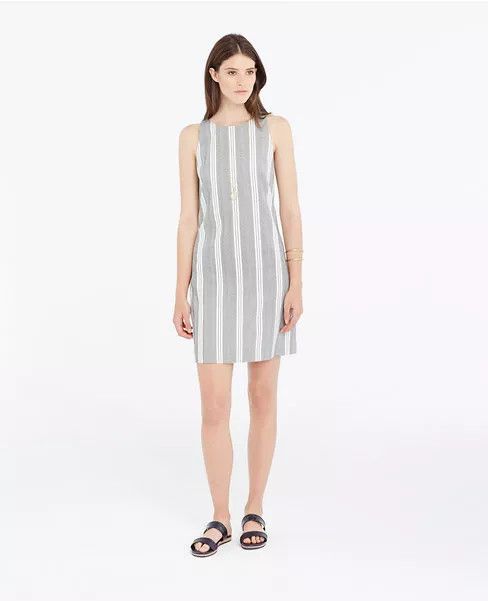 Ann Taylor NWT New $129 Ann Taylor Black White Sleeveless Cotton Dress Size XL / US 12-14 / IT 48-50 - 1 Thumbnail