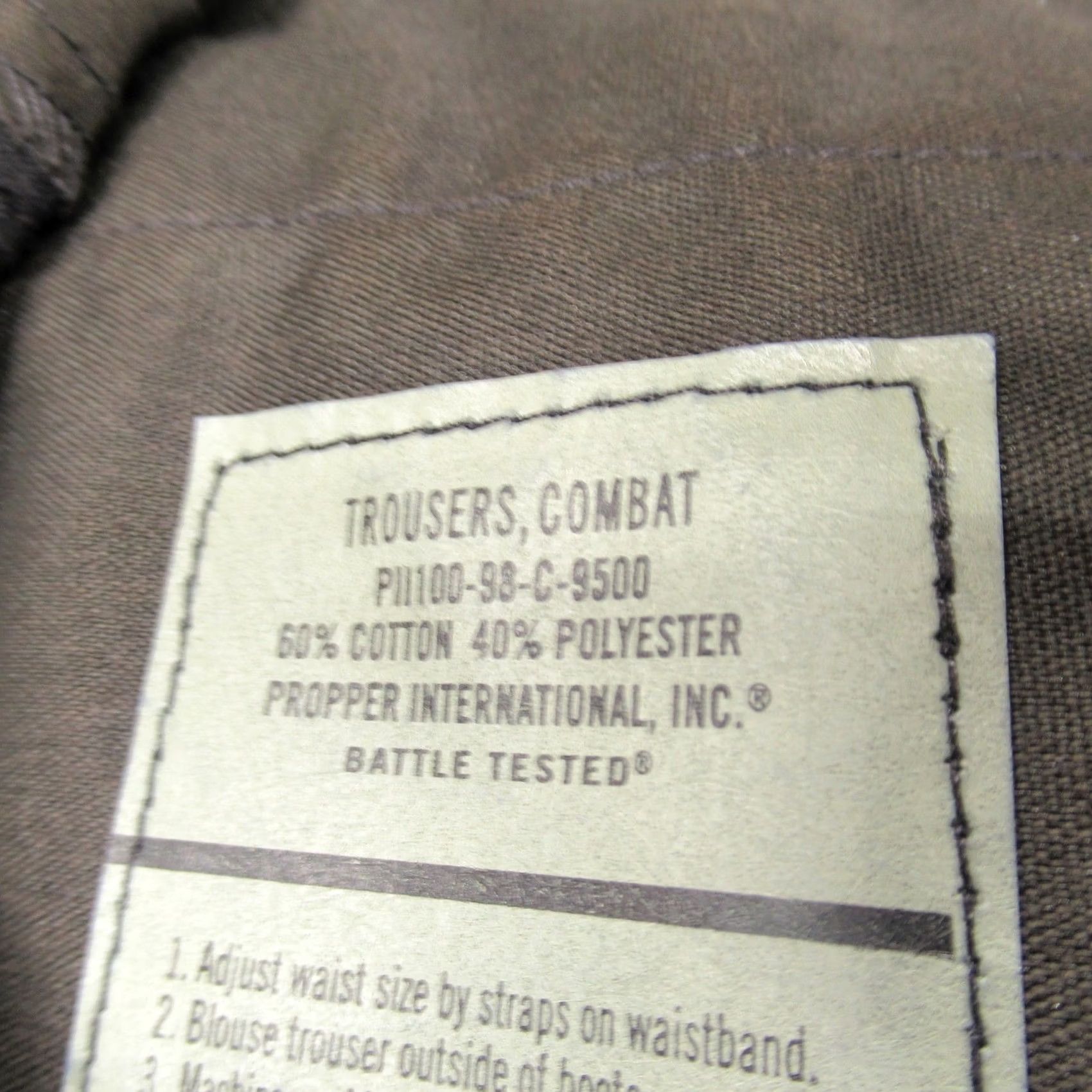 Propper VINTAGE Propper Pants Mens 31x32 Black BDU Cargo Rugged Combat Trousers 31x32 NEW Size US 31 - 7 Thumbnail