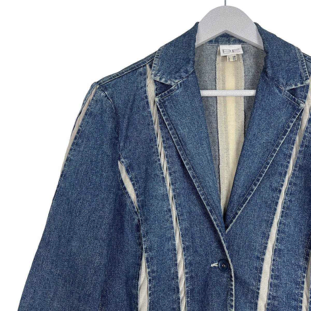 Designer 🔥 PAOLO FRANI GIACCA DENIM JACKET MADE IN ITALY Size US S / EU 44-46 / 1 - 7 Thumbnail