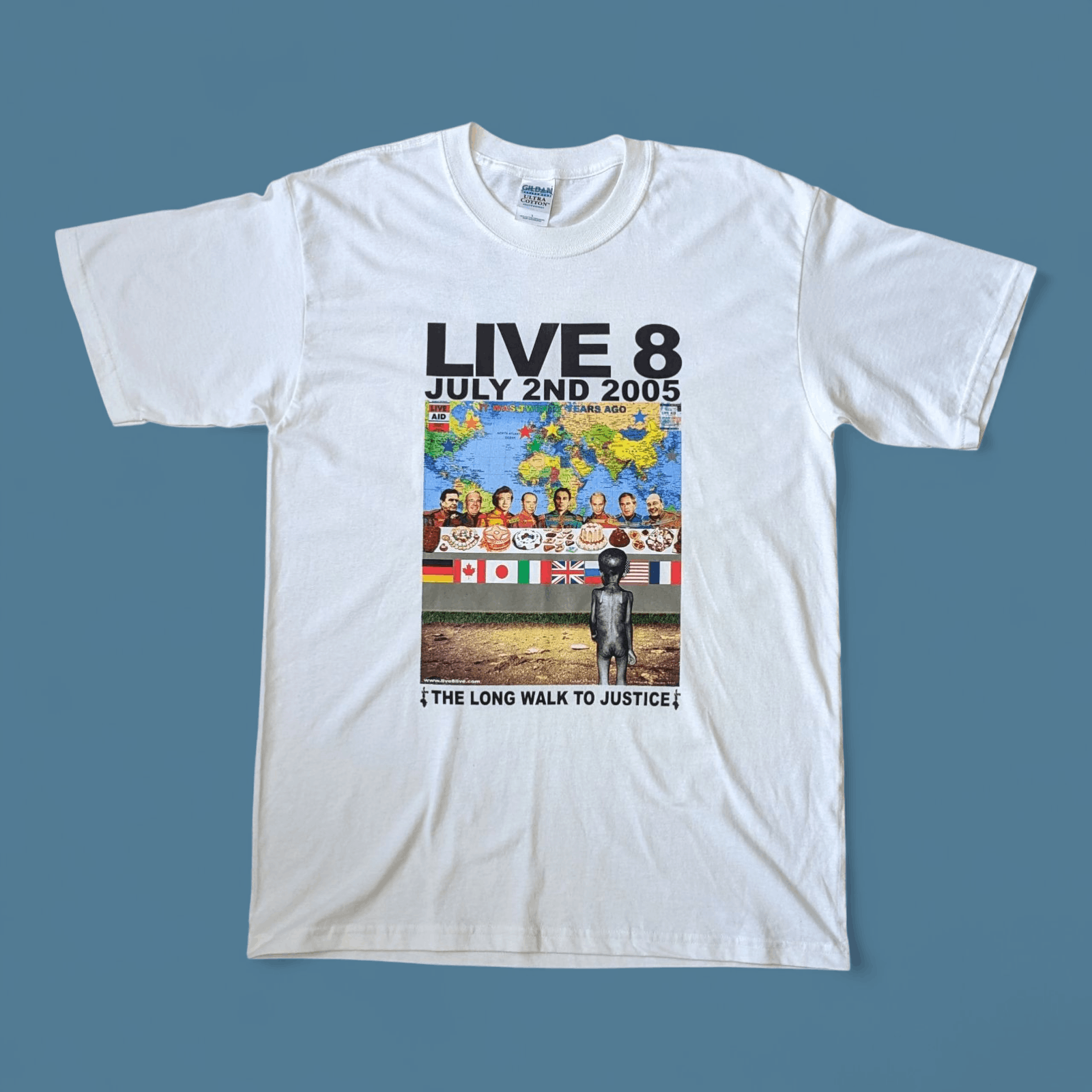 Gildan Vintage LIVE 8 Concert T-Shirt – July 2nd 2005 Size L Size US L / EU 52-54 / 3 - 1 Thumbnail