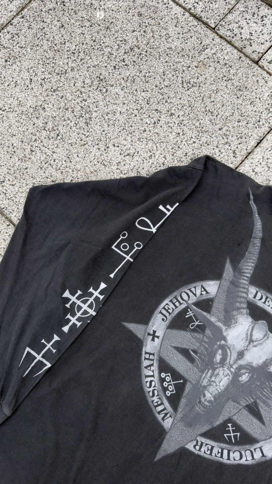 Vintage Demon Adonai Lucifer Messiah Jehova Black Metal Vintage 90s Size US XL / EU 56 / 4 - 5 Thumbnail