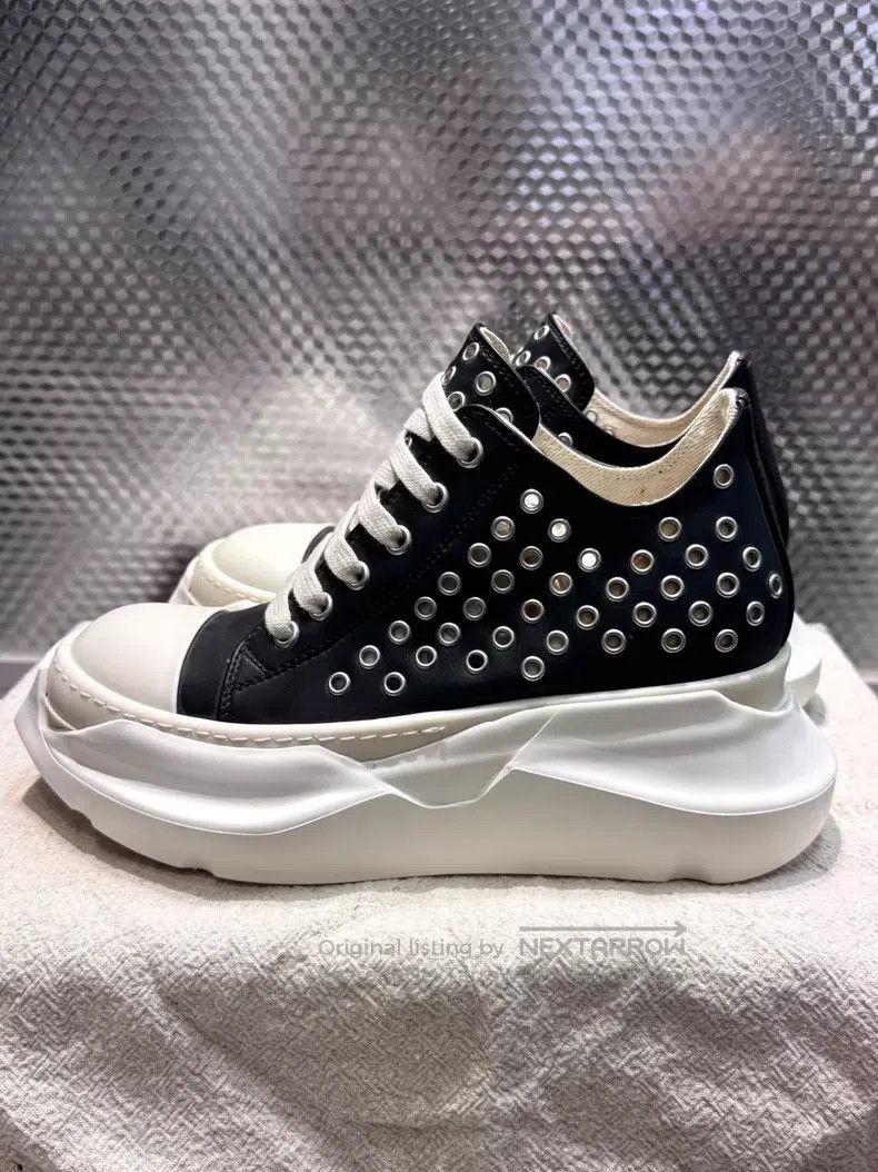 Rick Owens Rick Owens Tank-soled leather low-top casual shoes underwi Size US 5.5 / IT 35.5 - 3 Thumbnail