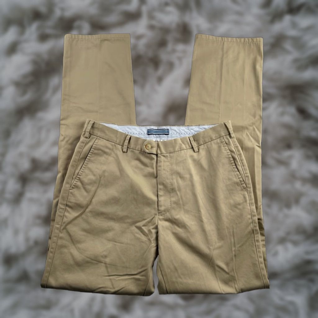 Peter Millar Peter Millar Men’s Cotton Blend Chino Pants Tan 34 Men’s Size US 34 / EU 50 - 1 Thumbnail