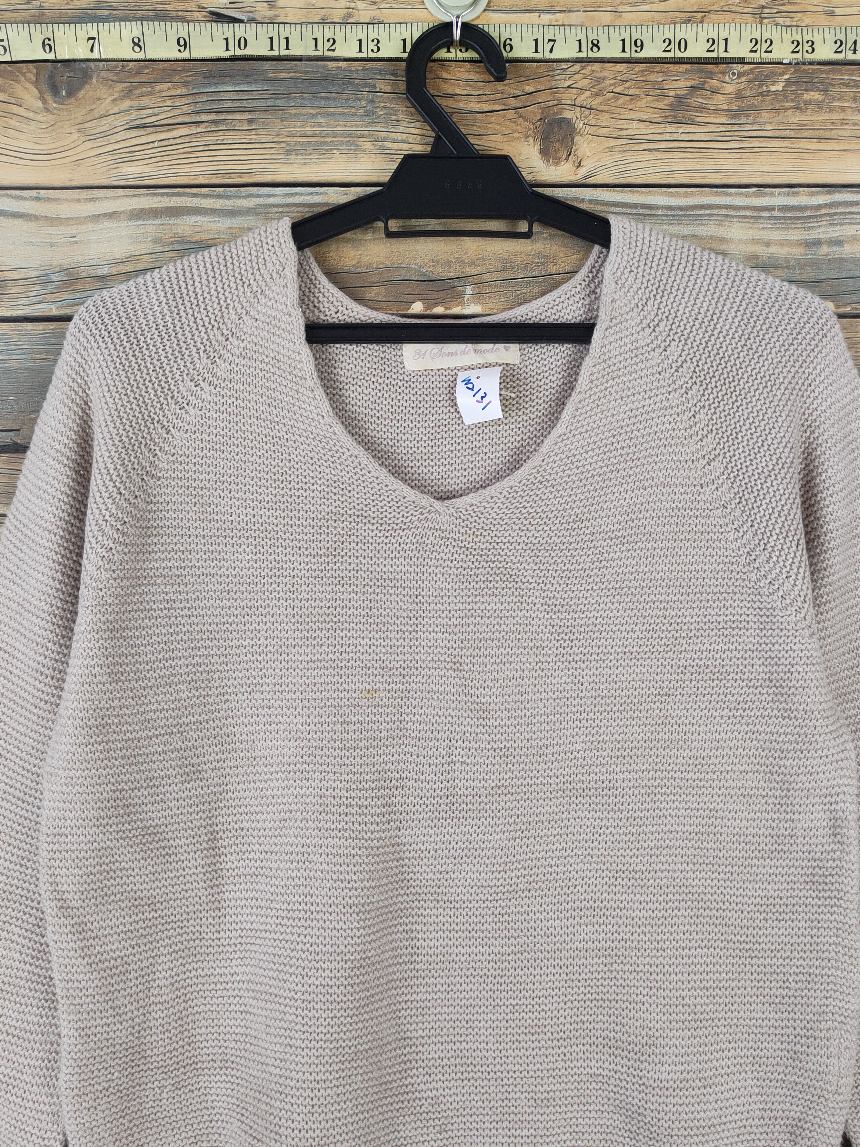 Homespun Knitwear × Japanese Brand × Vintage 31 Sons de Mode Pink Pastel Knitwear Sweatshirts #W2131 Size XS / US 0-2 / IT 36-38 - 2 Thumbnail