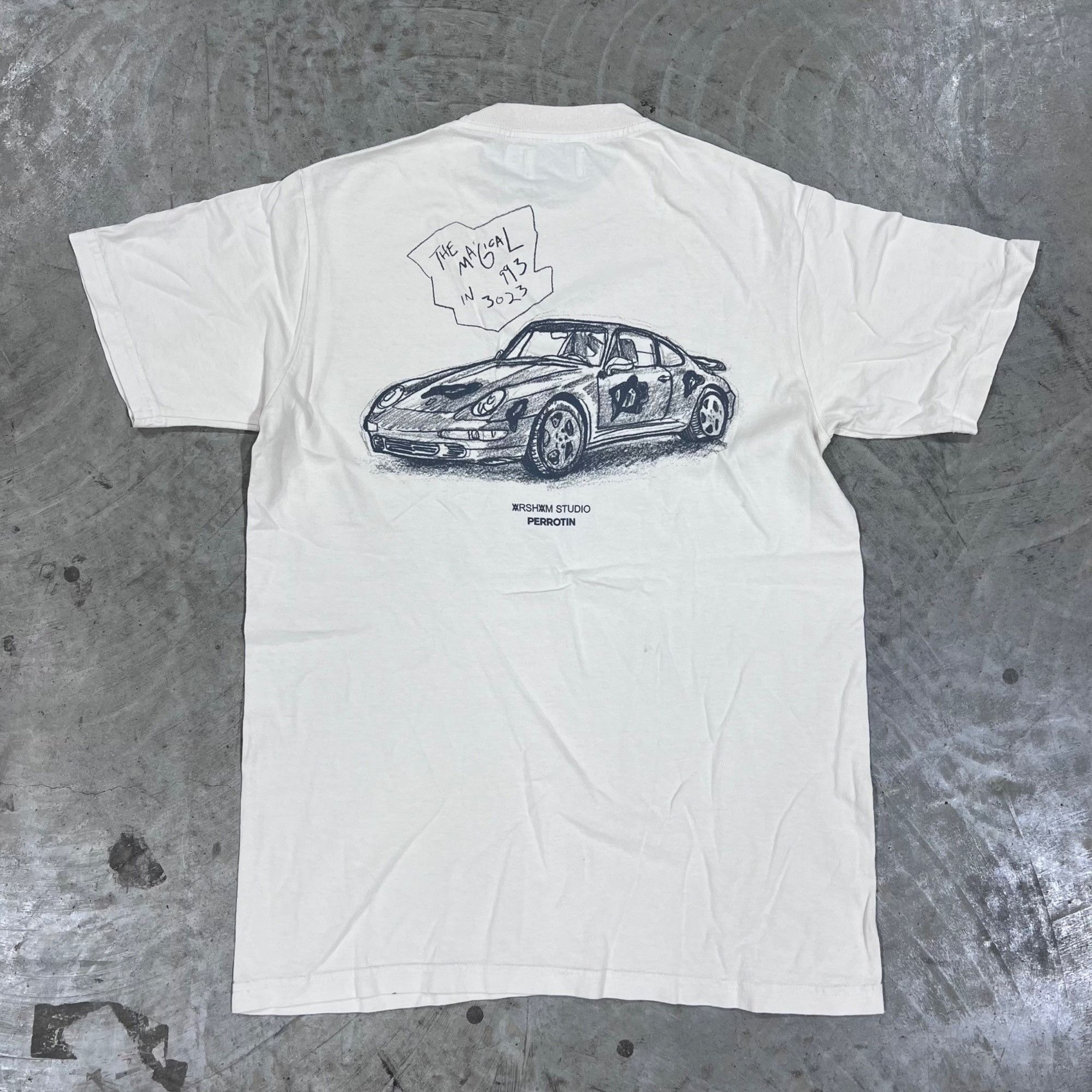 Daniel Arsham × Porsche Design NEW DANIEL ARSHAM x PERROTIN PORSCHE CREAM TEE SZ SMALL Size US S / EU 44-46 / 1 - 7 Thumbnail