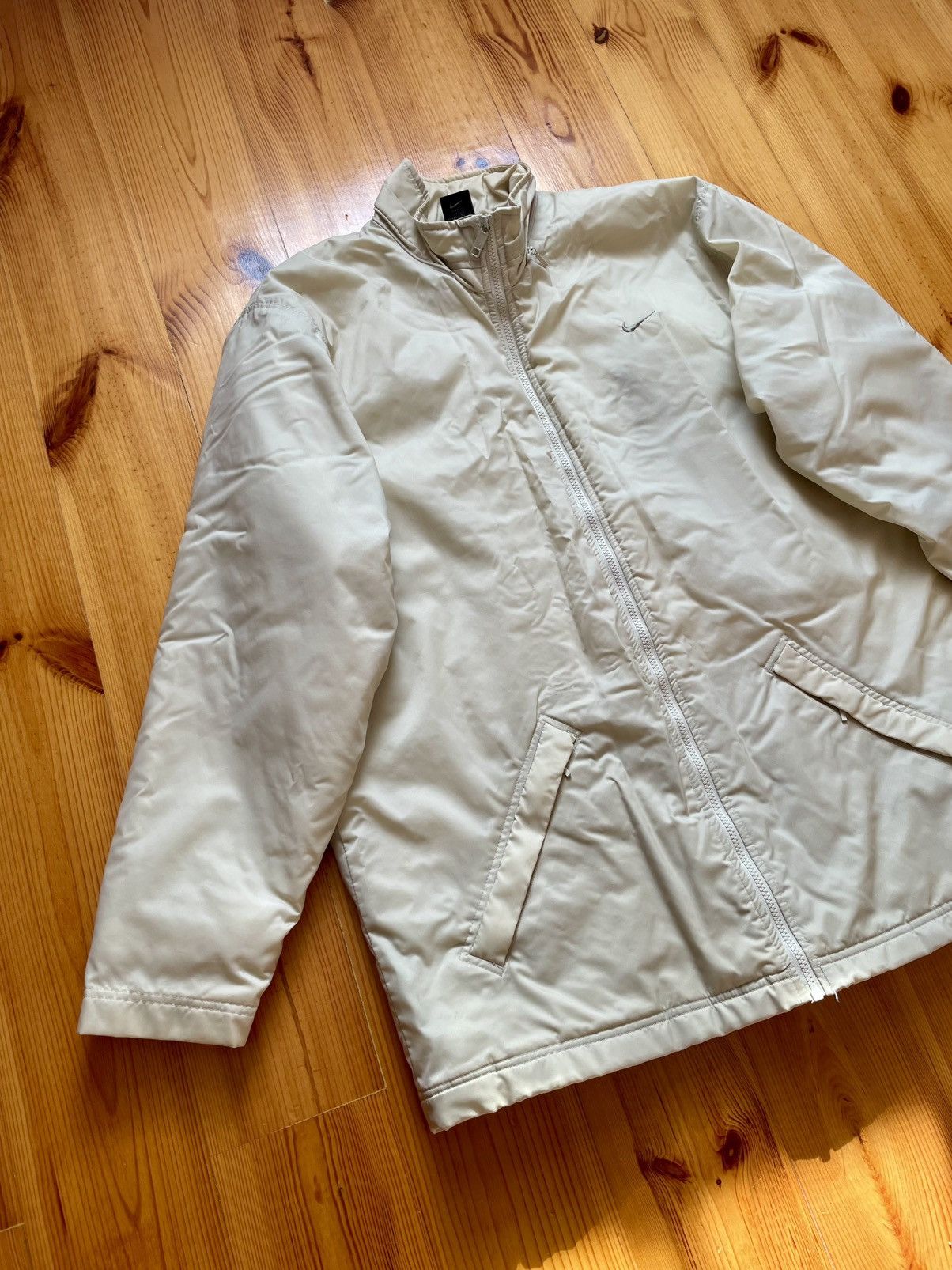 Nike × Vintage Vintage 00s Nike Big Swoosh Logo Back Print Full Zip Jacket Size US L / EU 52-54 / 3 - 2 Thumbnail