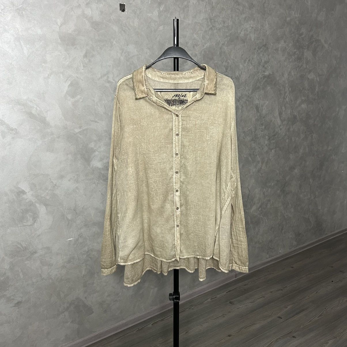 Rundholz Rundholz Avantgarde Button Front Shirt In Walnut Cloud Brown Size S / US 4 / IT 40 - 1 Thumbnail