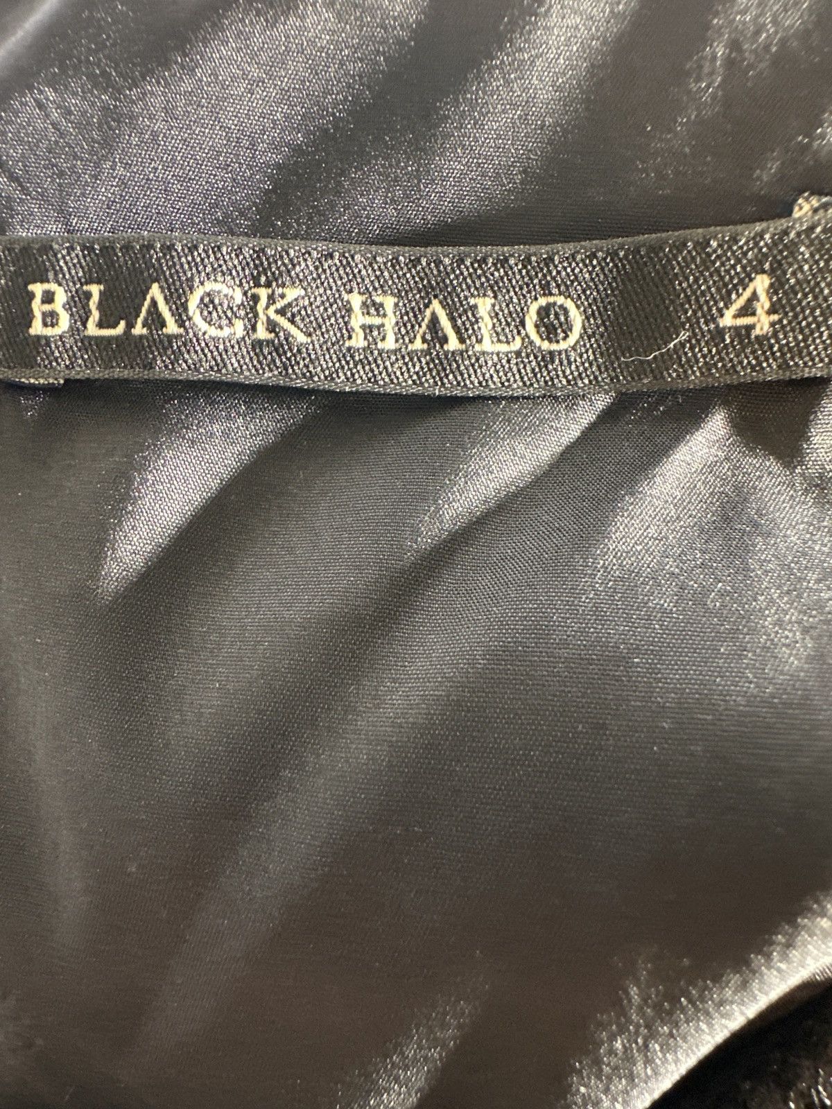 Black Halo BLACK HALO Sleeveless Mesh Hem Fit Midi Dress ) Size S / US 4 / IT 40 - 8 Thumbnail