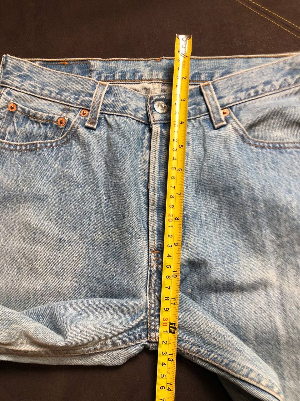 Levi's Levi's 501 patchwork straight leg jeans with a raw hem Size US 30 / EU 46 - 10 Thumbnail