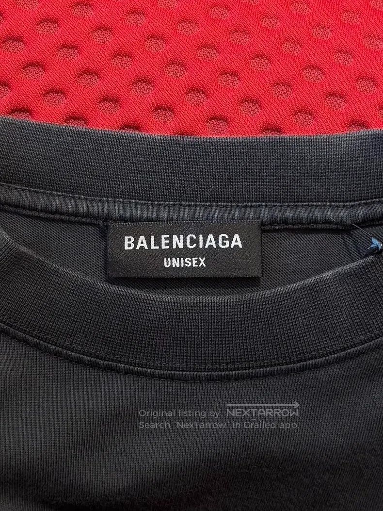 Balenciaga Balenciaga Letter Embroidered Round Neck Long Sleeve Sweat Size US L / EU 52-54 / 3 - 7 Thumbnail