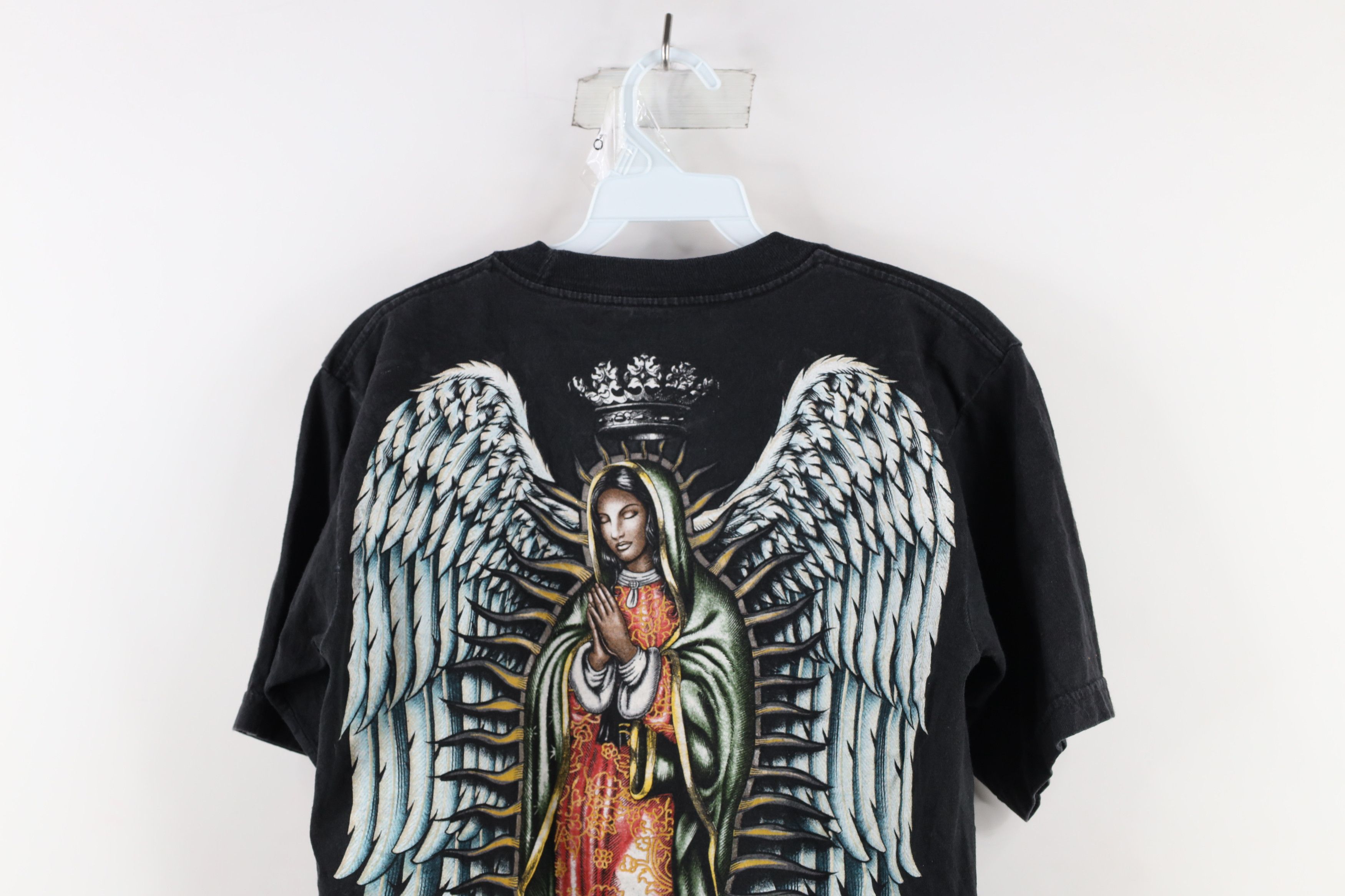 Vintage Vintage Spell Out Our Lady of Guadalupe Mexico T-Shirt Black Size US M / EU 48-50 / 2 - 13 Thumbnail