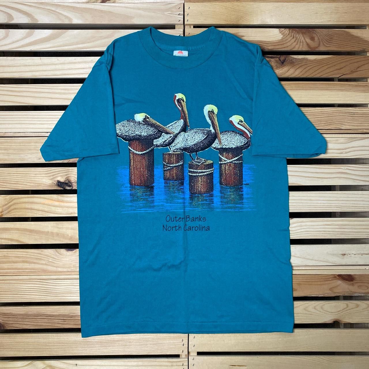 Other Vintage Outer Banks, NC Green Nature Tee Size Medium Size US M / EU 48-50 / 2 - 1 Thumbnail