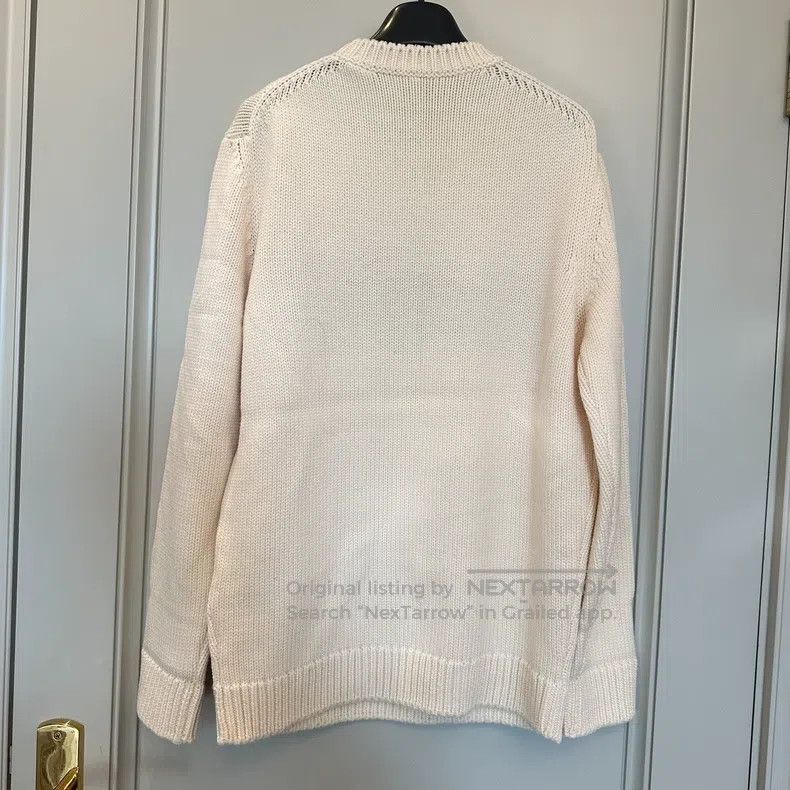 Fendi Patterned Logo Lettering Knit Wool Sweater