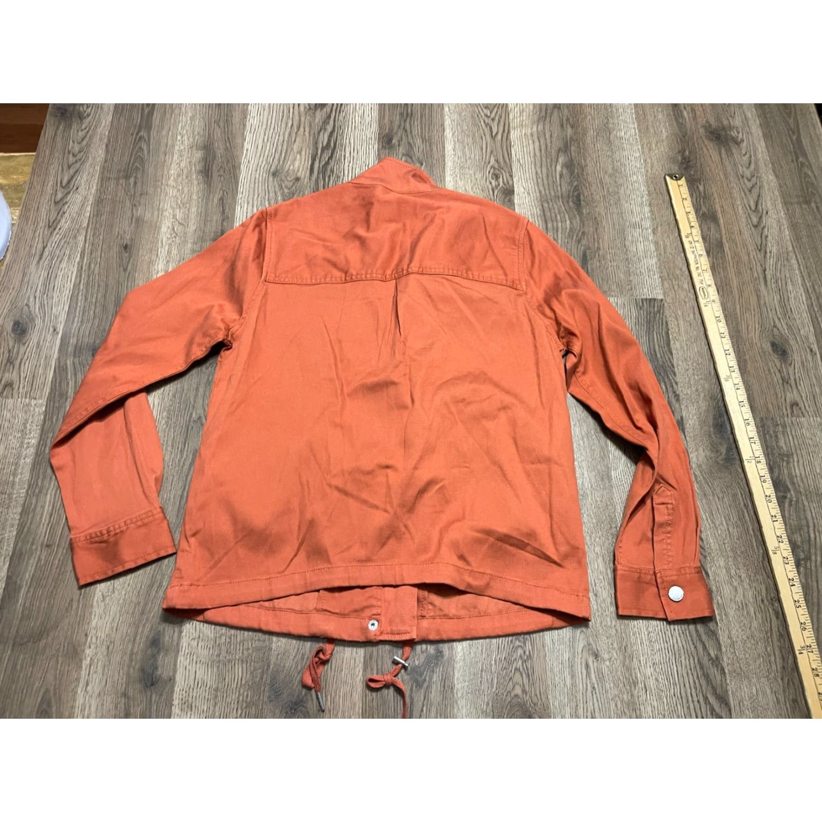 Vintage Liverpool Jacket Women's Small Orange Full Zip Chest Pockets Jacket, Regular, Fall Spring Summer, Liverpool Jeans Womens, Basic Jacket Size S / US 4 / IT 40 - 2 Thumbnail