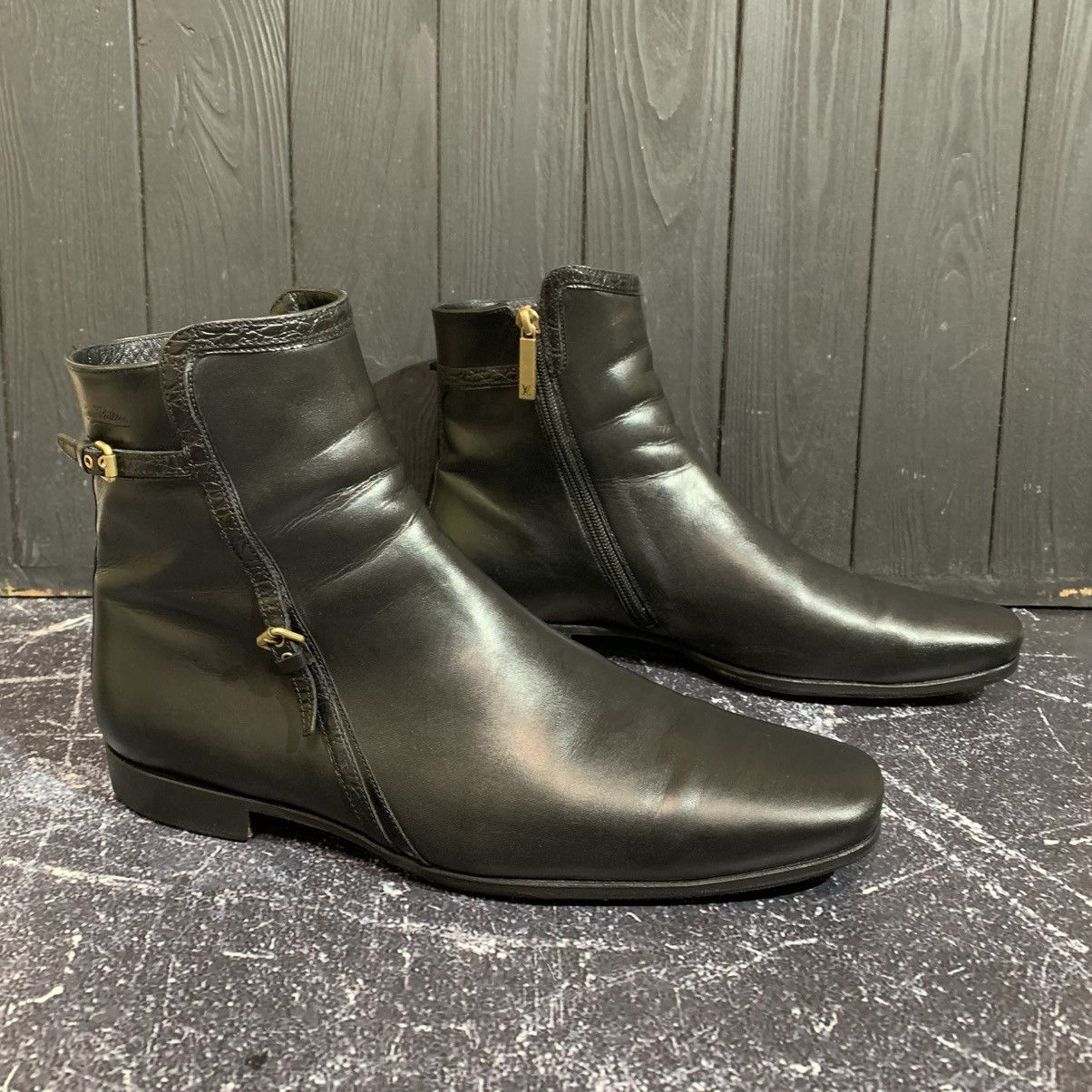 Louis Vuitton Louis Vuitton Men’s Leather Boots Size 8 - 27.5 cm Size US 8 / EU 41 - 3 Thumbnail