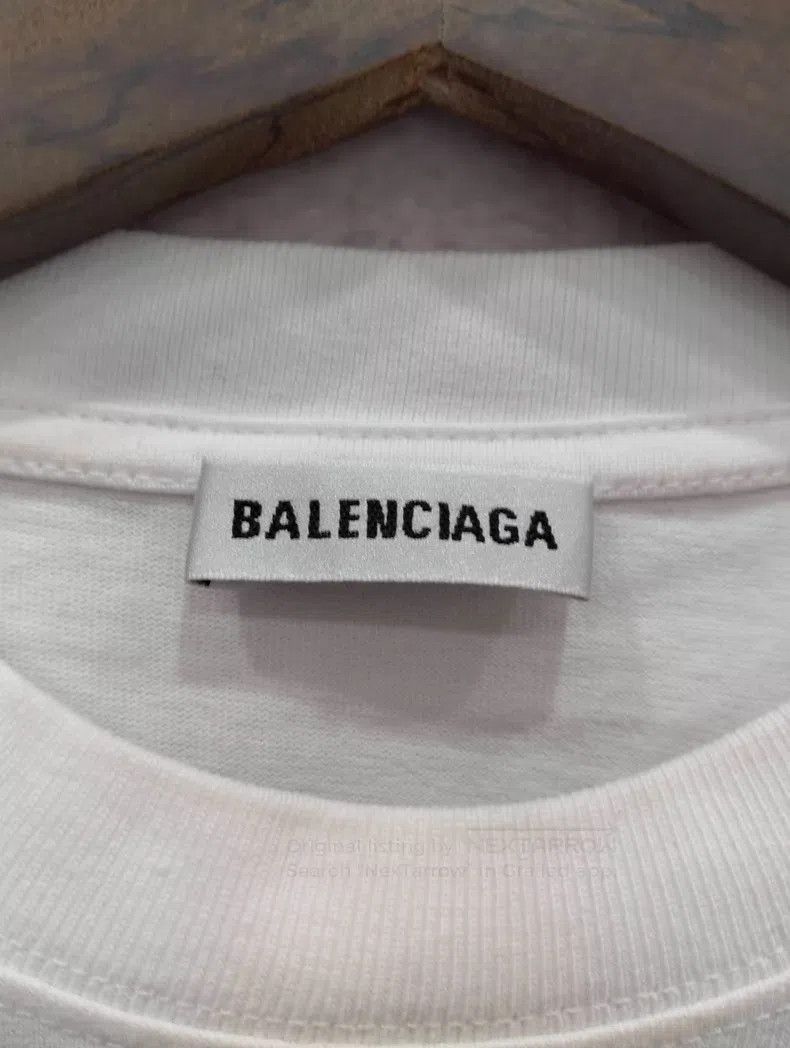 Balenciaga Balenciaga Ladies letter Logo print round neck short-sleev Size M / US 6-8 / IT 42-44 - 3 Thumbnail