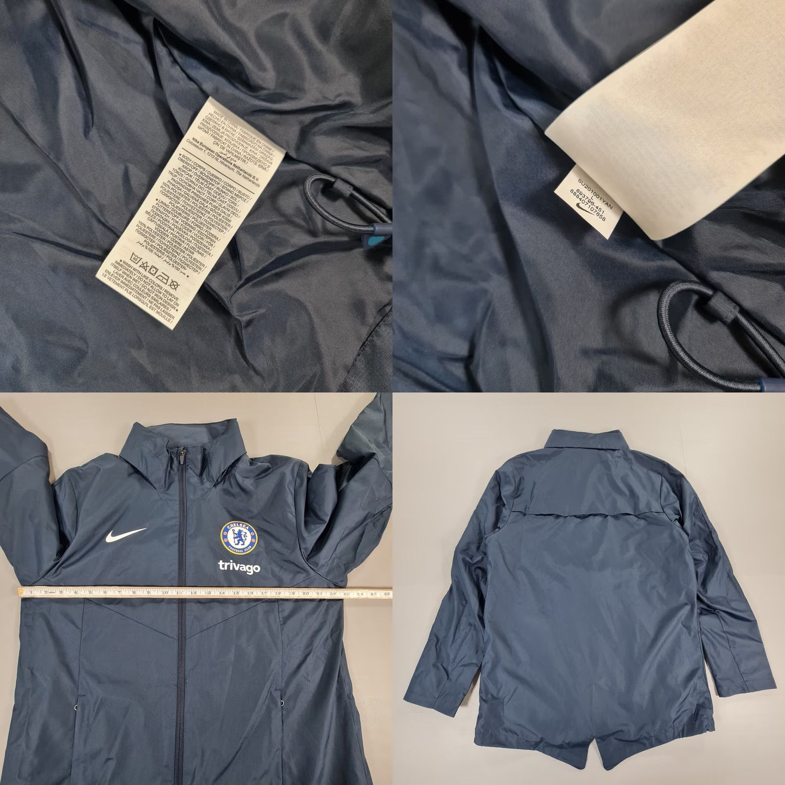 Nike Nike Chelsea FC Mens Jacket Blue Large Academy 18 Rain Shield 893796 451 Size US L / EU 52-54 / 3 - 8 Thumbnail
