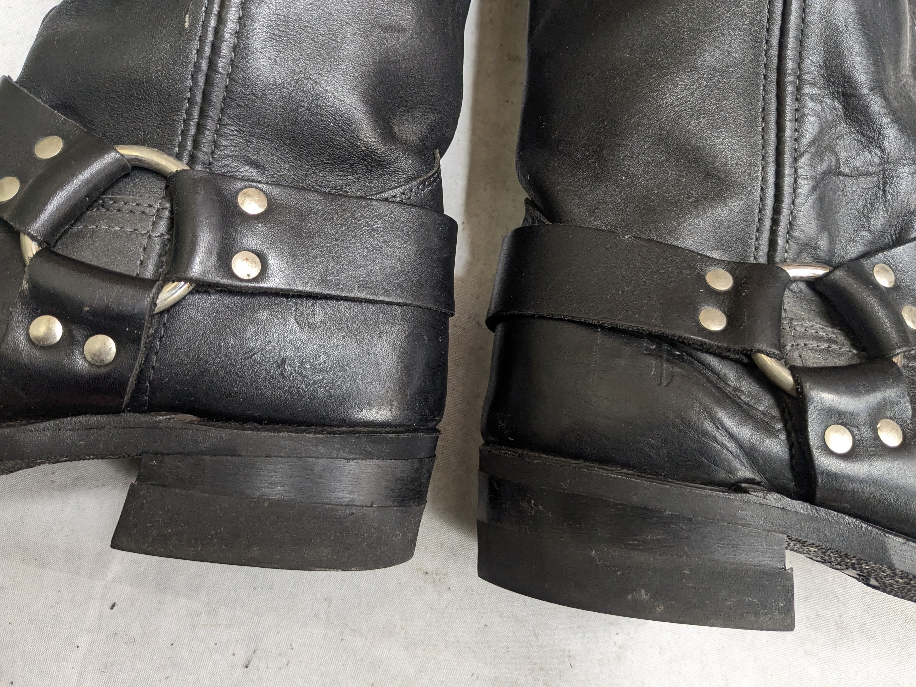 Frye Frye Harness Boots Black Leather 13 M Strap USA Size US 13 / EU 46 - 5 Thumbnail