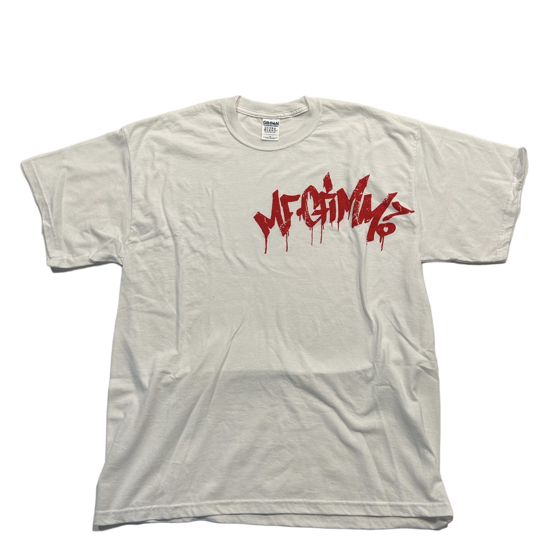 image of Archival Clothing x Mf Doom Vintage Mf Grimm Promo Shirt Mf Doom in White, Men's (Size XL)