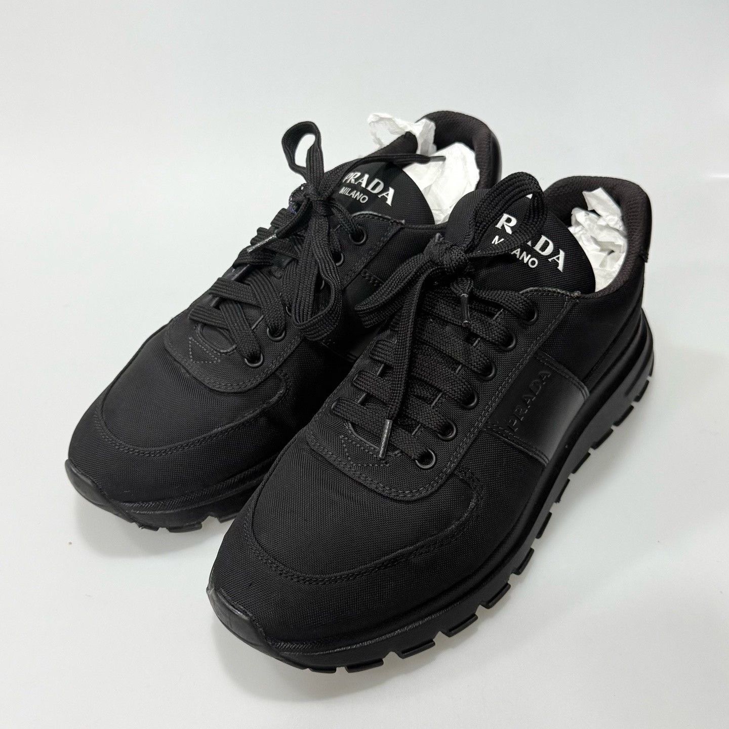 Prada Prada Black Casual Shoes Size US 7.5 / EU 40-41 - 1 Thumbnail