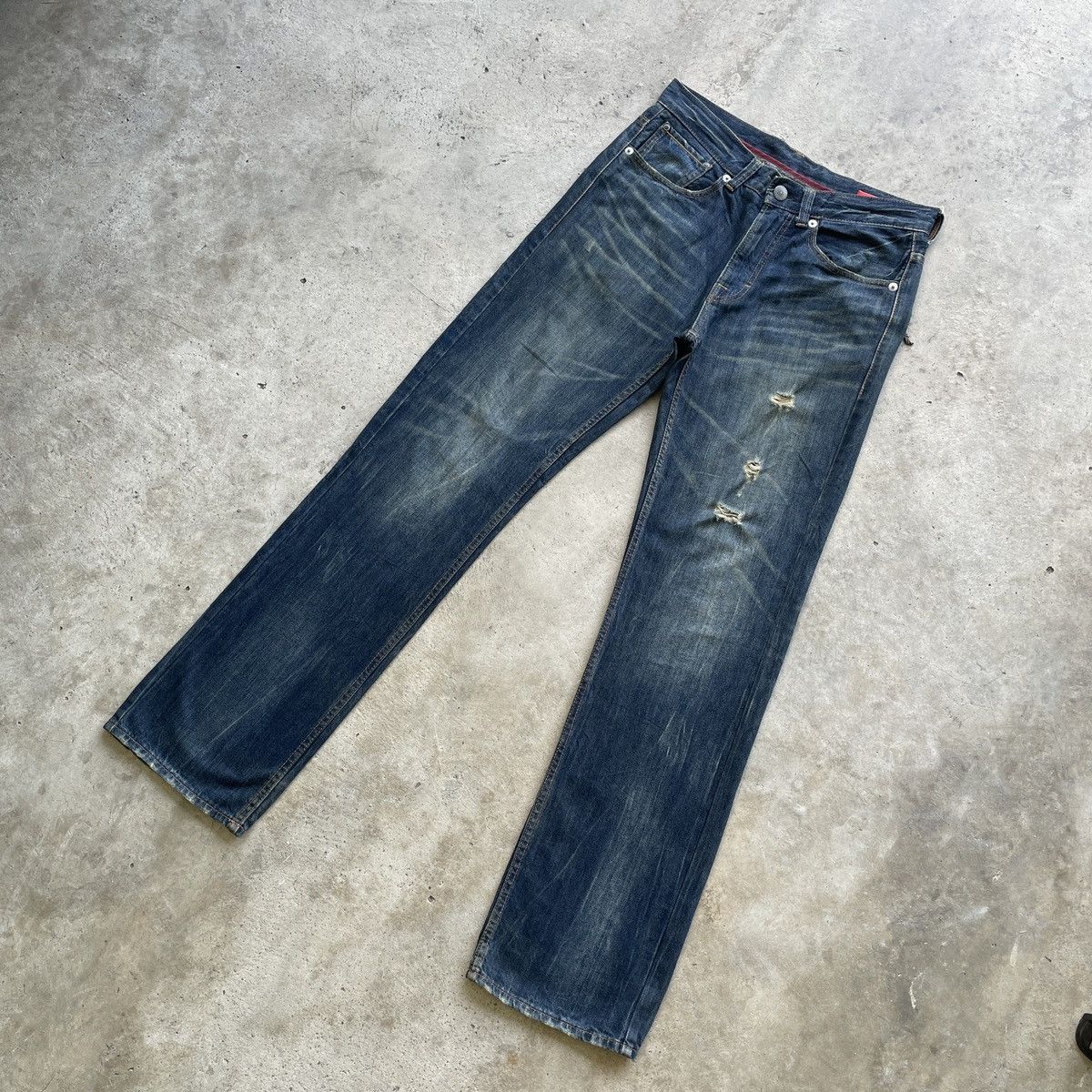 Japanese Brand × Jean Vintage Avail Jeans Japan Faded Denim Pants Distressed W32 Size US 32 / EU 48 - 3 Thumbnail