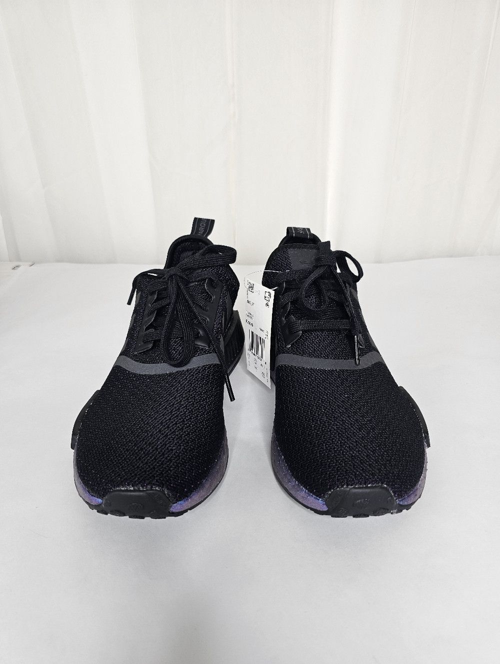 Adidas Adidas NMD R1 Sneakers Black Metallic Blue Boost Size US 8 / EU 41 - 4 Thumbnail
