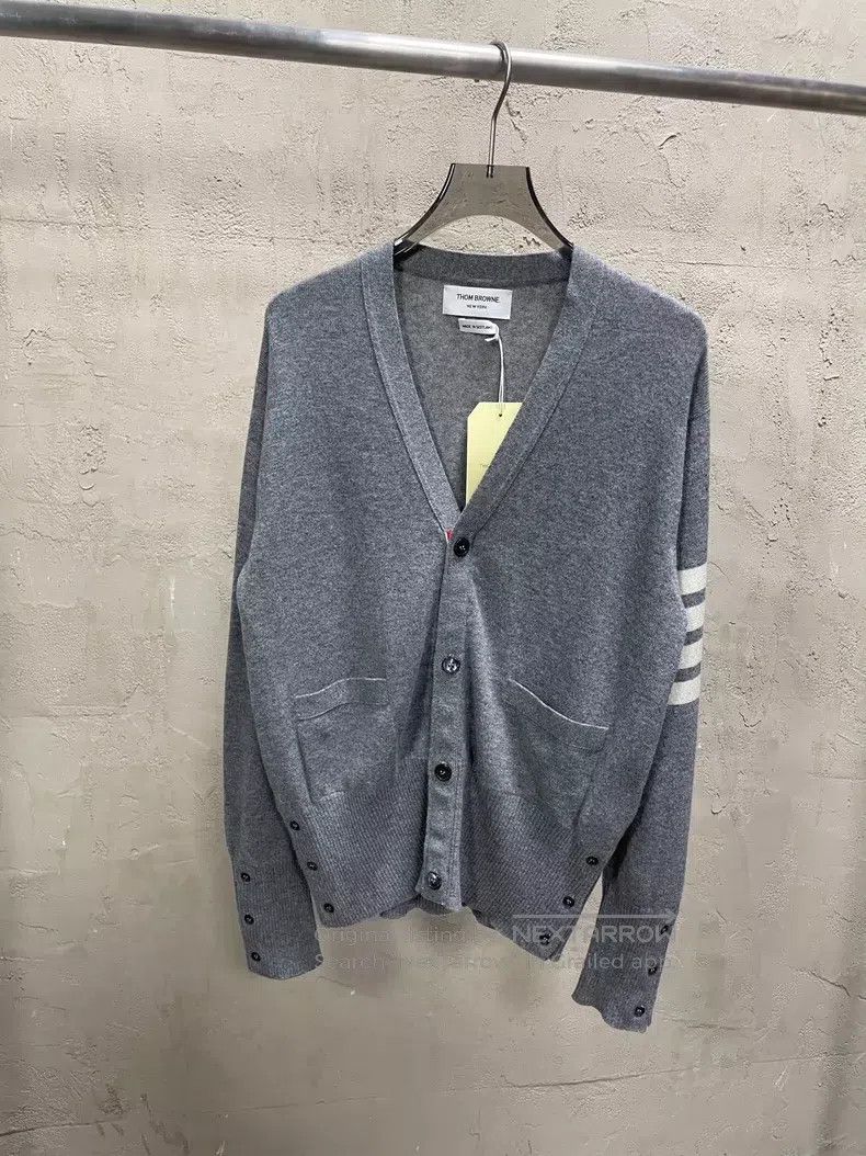 Thom Browne Thom Browne Cashmere cardigan Size US XL / EU 56 / 4 - 1 Thumbnail