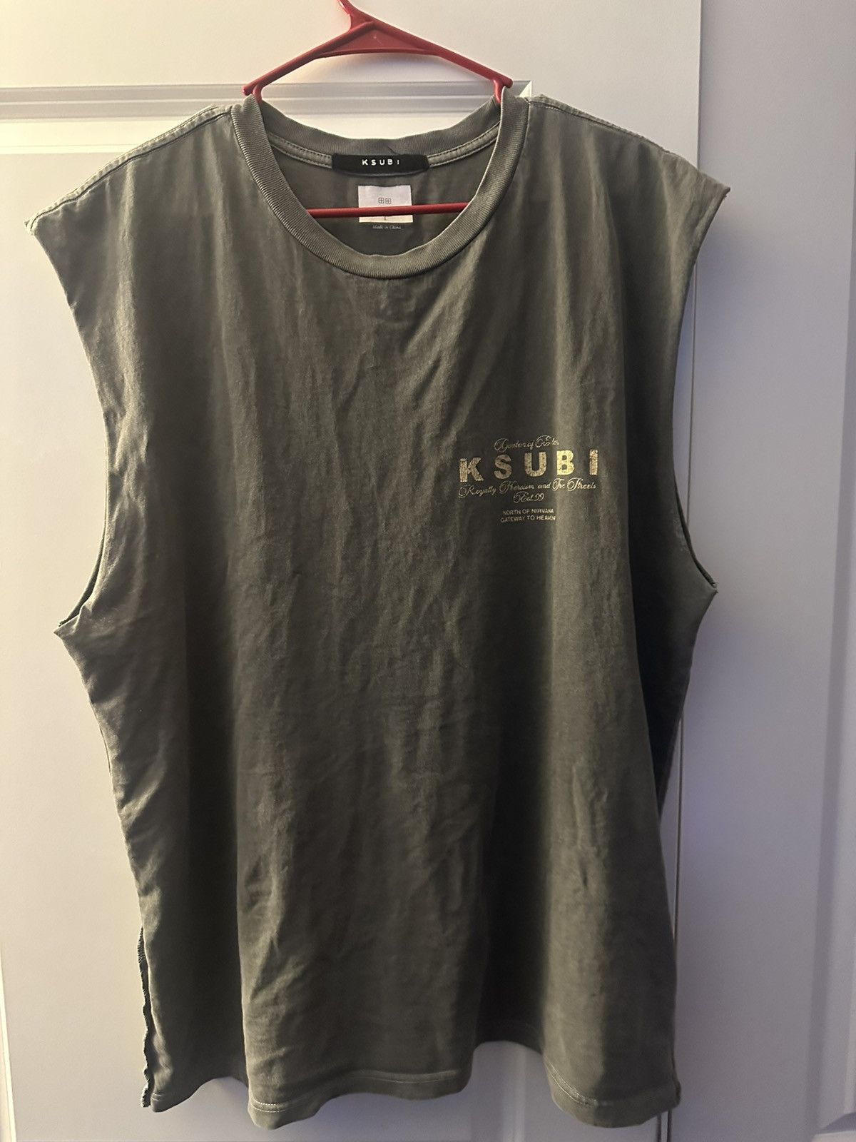 Ksubi Garden Of Eden Cutoff Sleeve Tee Size US L / EU 52-54 / 3 - 1 Thumbnail