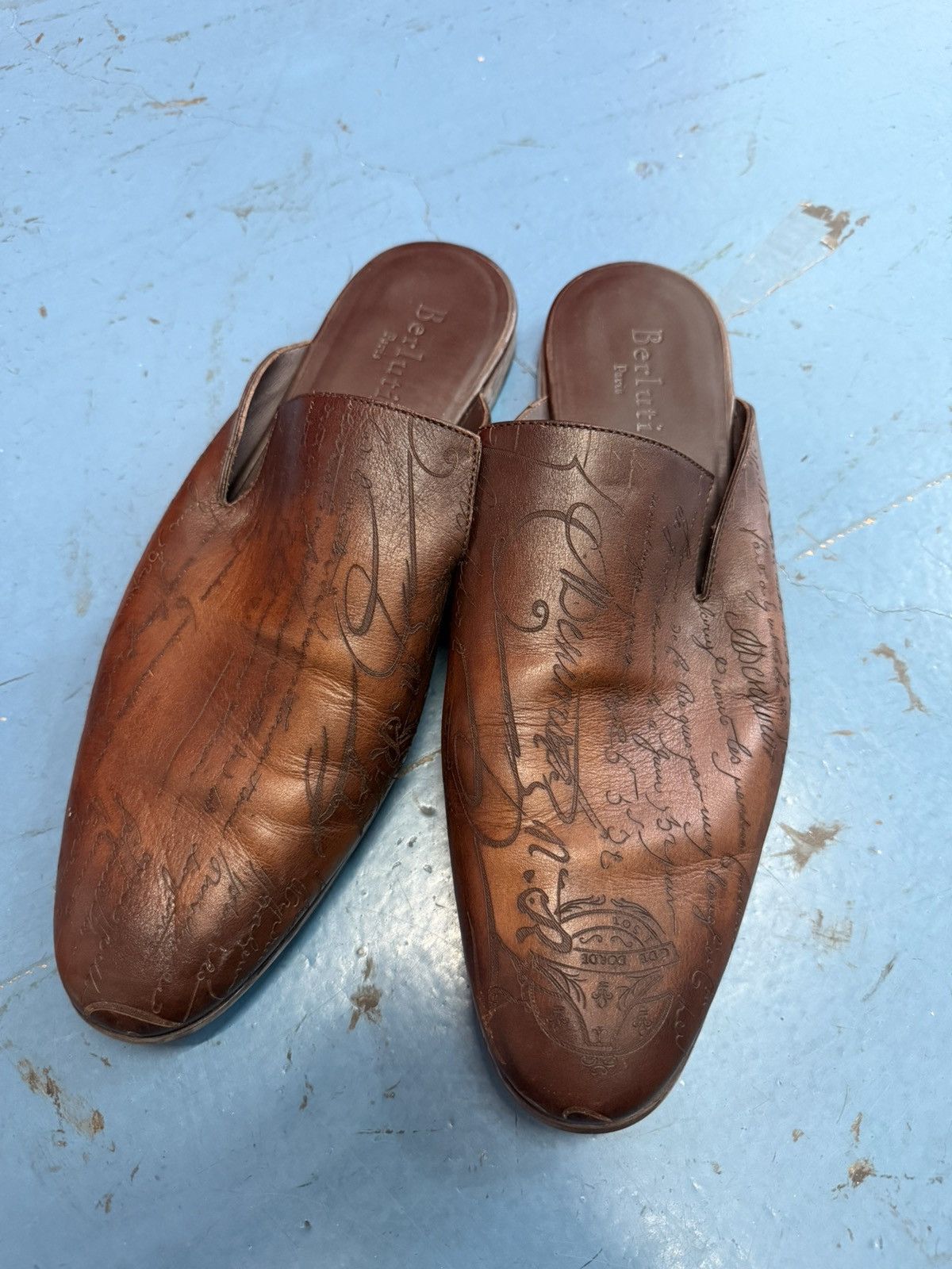 Berluti BERLUTI SCRIPT SLIP ON Size US 11 / EU 44 - 1 Thumbnail