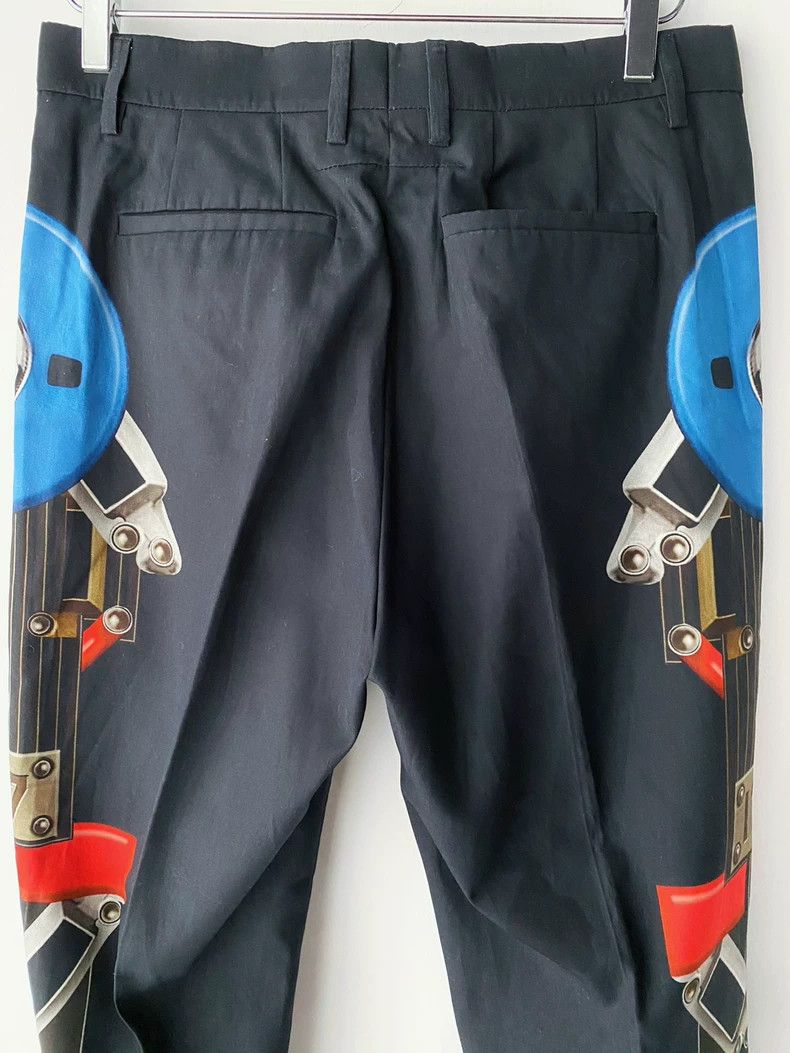 Givenchy Givenchy Radio Printed Cotton Casual Black Trousers Size US 30 / EU 46 - 6 Thumbnail