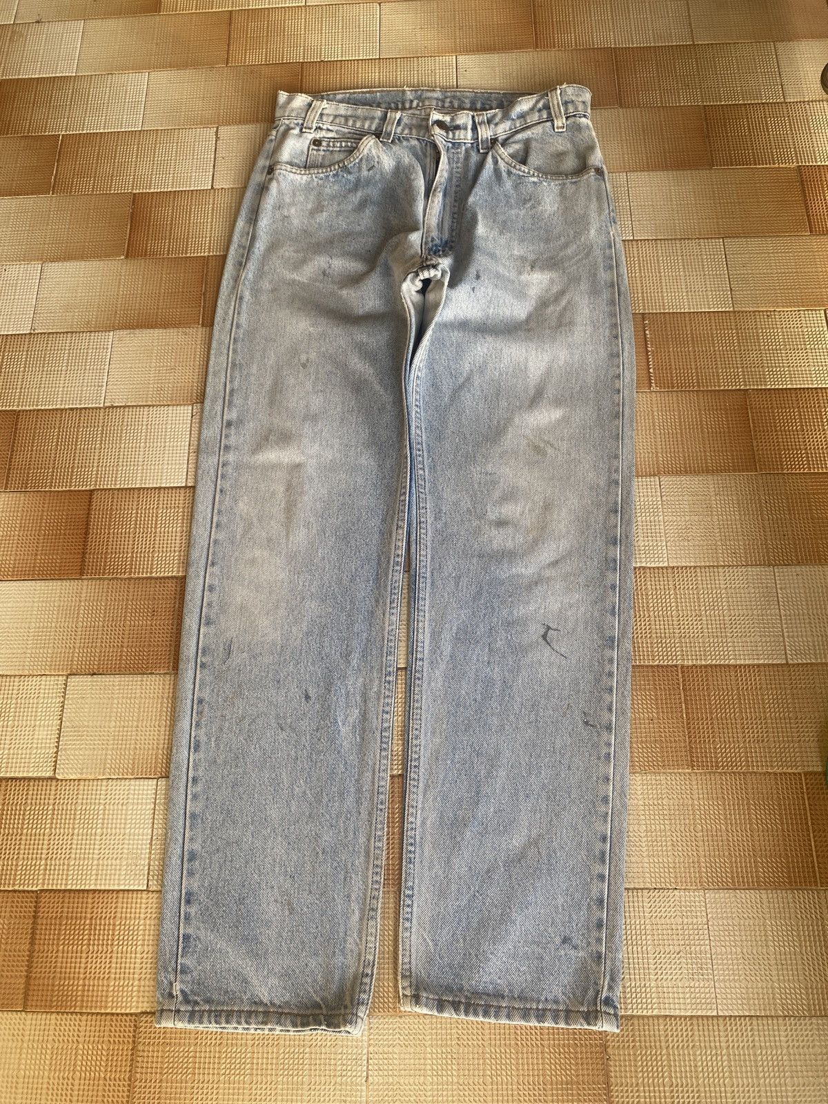 Levi's Vintage Clothing × Vivienne Westwood Vintage levis y2k Lot585 orange tab skinny denim Size US 31 - 2 Thumbnail