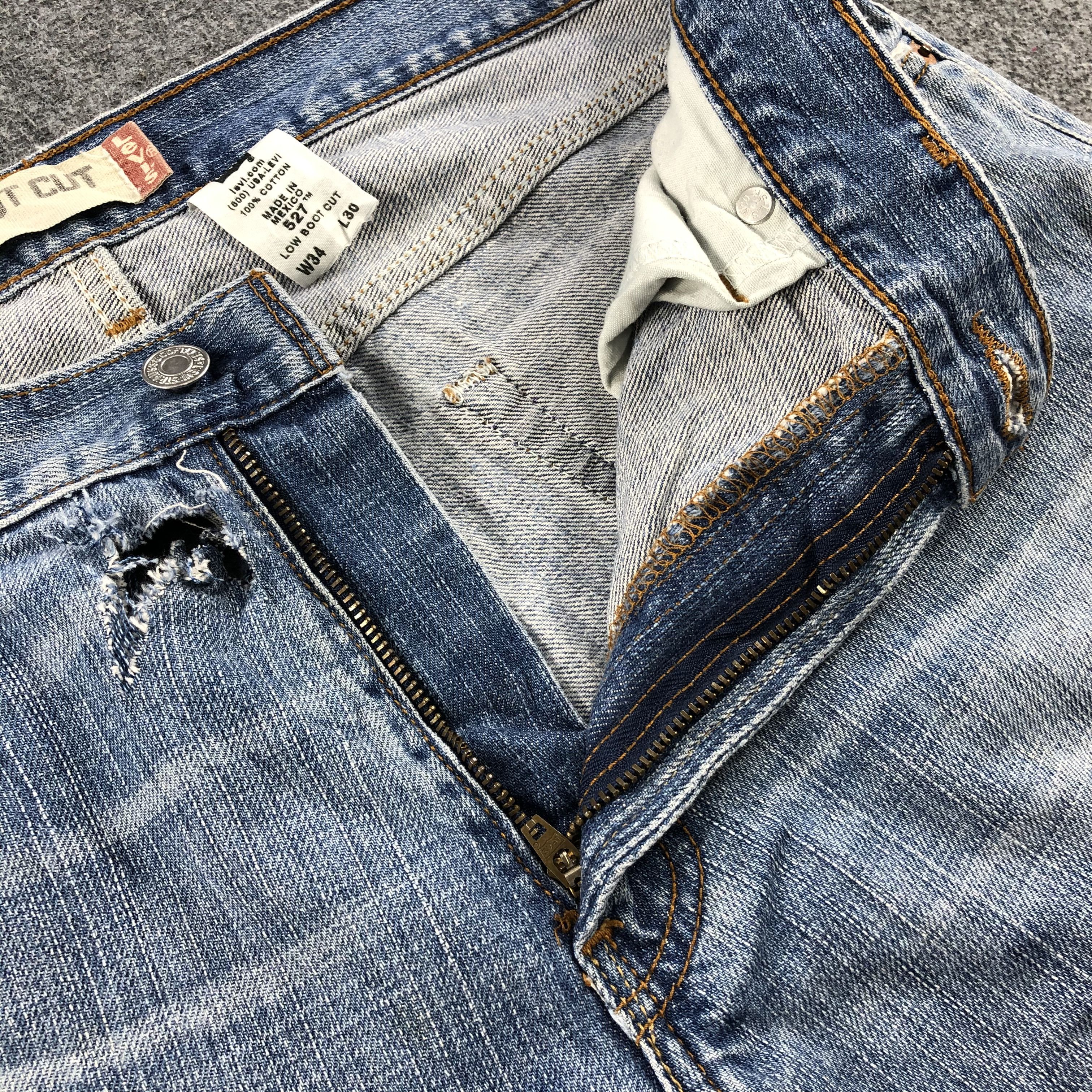Levi's Vintage Light Wash Levis 527 Flare Jeans-J1532 Size US 34 / EU 50 - 11 Thumbnail