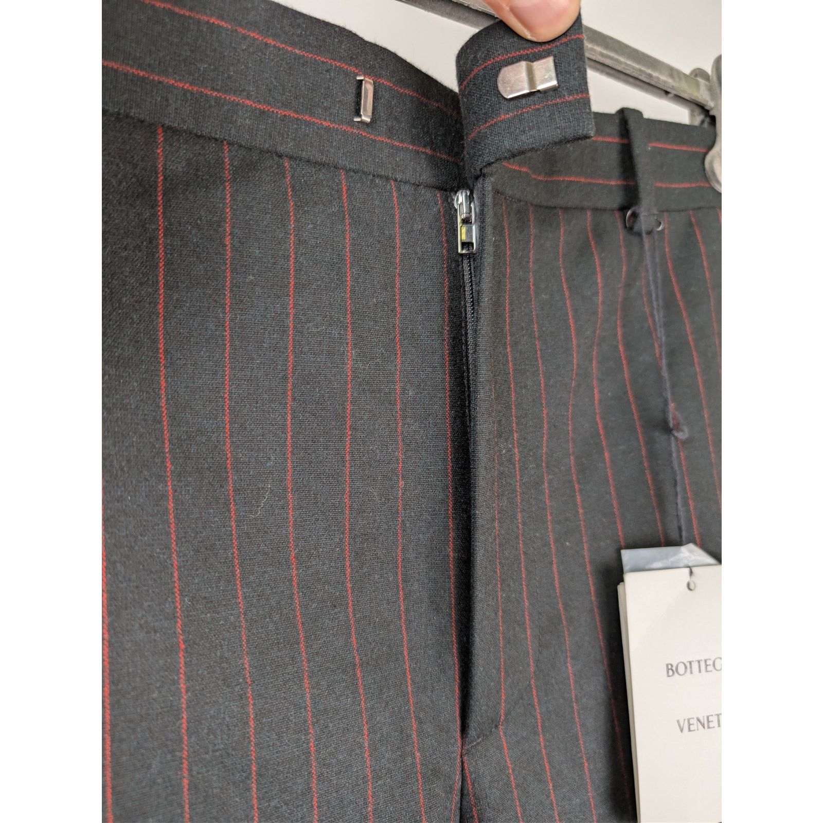 Bottega Veneta o1rshd1 Classic Wool Pinstripe Trousers Casual Pants Size US 36 / EU 52 - 7 Thumbnail