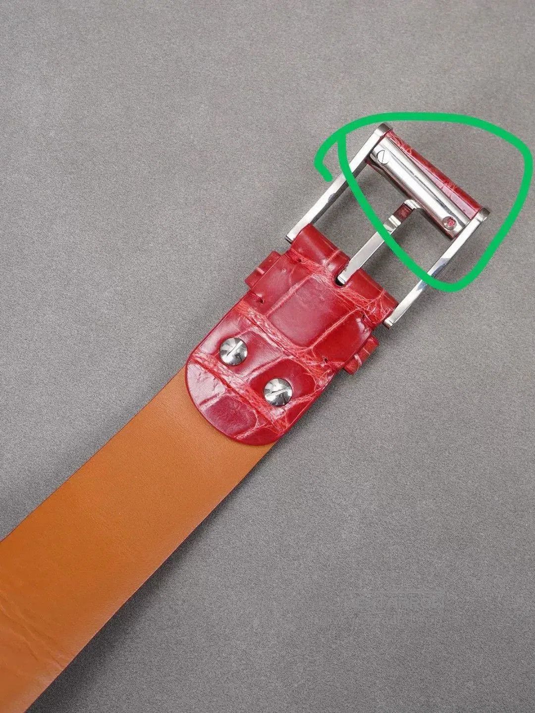 Zilli ZILLI Red Fish Skin Belt 105cm. Size ONE SIZE - 8 Thumbnail