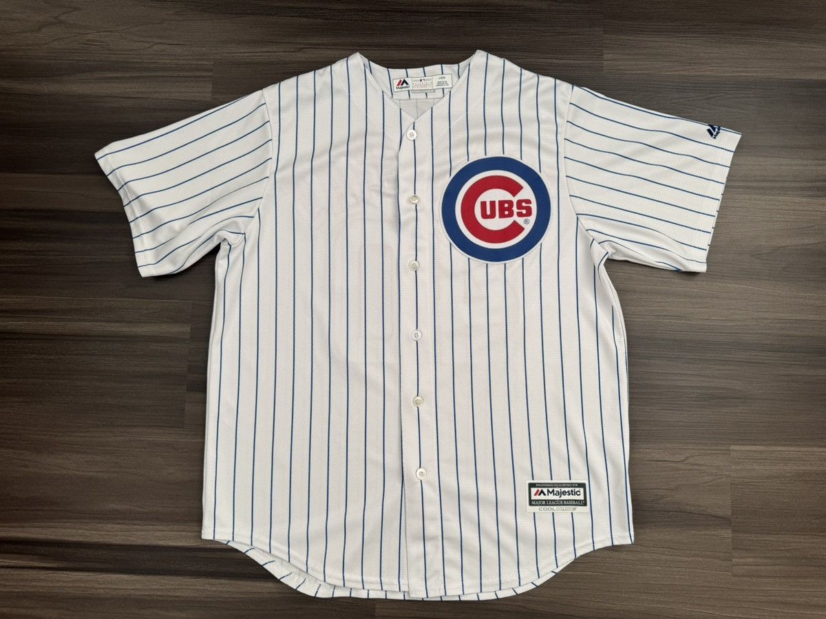 Majestic Chicago Cubs Wilson Contreras #40 MLB Pinstripe Jersey Size US L / EU 52-54 / 3 - 1 Thumbnail