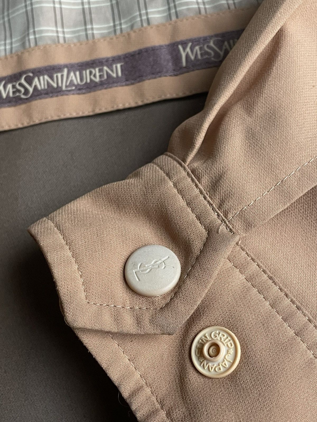 Saint Laurent Paris 🔥BIG LOGO🔥 Yves Saint Laurent Ysl jacket Size US L / EU 52-54 / 3 - 12 Thumbnail