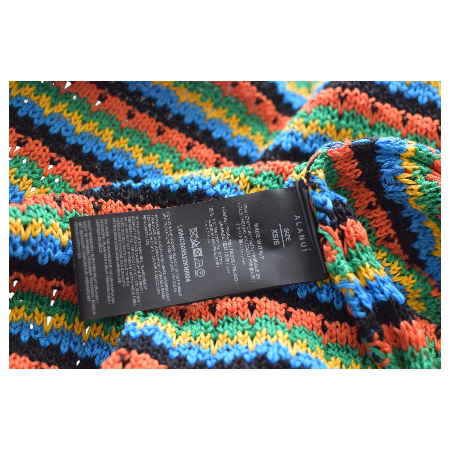 Alanui Alanui Multicolor Striped Knit Cotton Long Cardigan XS / S Size XS / US 0-2 / IT 36-38 - 4 Thumbnail