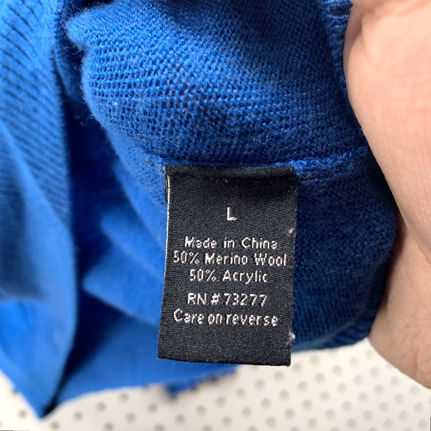 Apt. 9 APT. 9 Merino Wool Sweater Mens L Blue V-Neck Lightweight Business Work Shirt Size US L / EU 52-54 / 3 - 6 Thumbnail