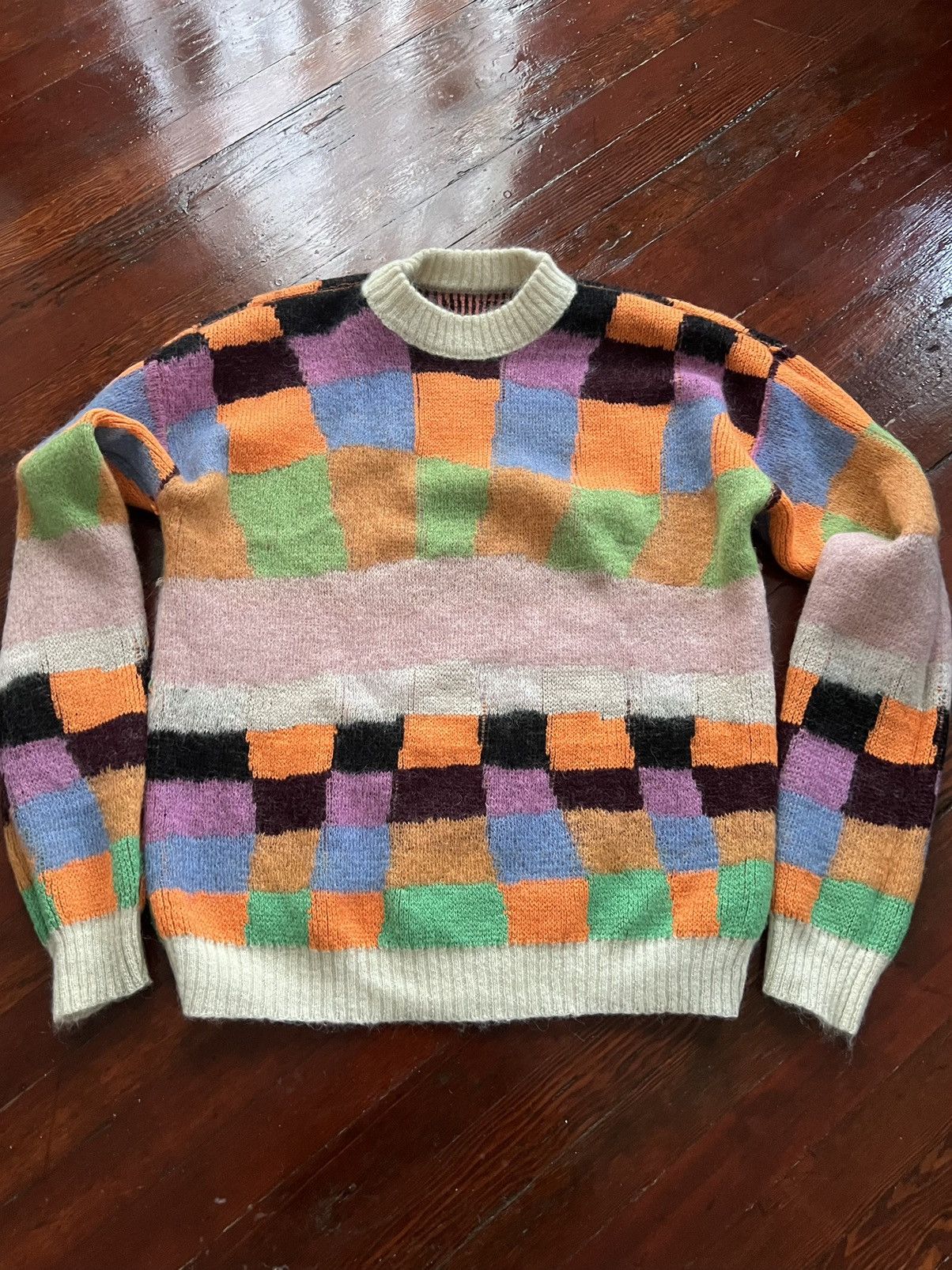 ERL ERL Reversible Multicolor Alpaca and Mohair Sweater Size US L / EU 52-54 / 3 - 2 Thumbnail