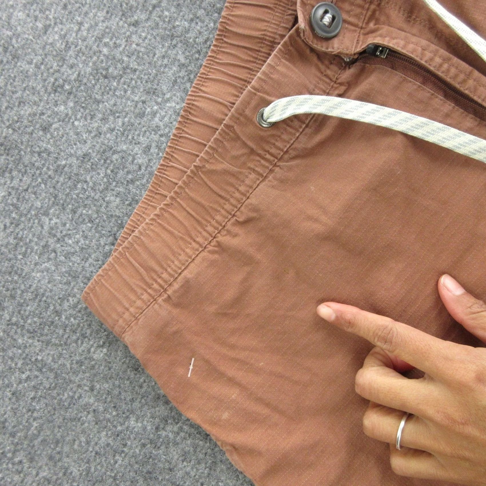 Vuori Vuori Pants Mens M Brown Khakis Elastic Waist Drawstring Zip Pocket Casual Size US 31 - 5 Thumbnail