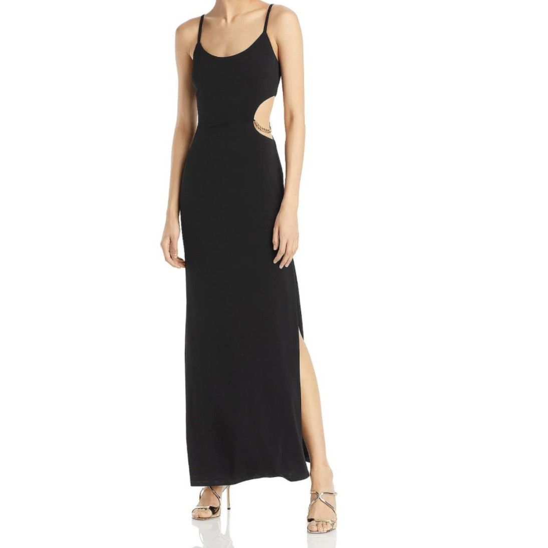 aqua black backless dress Nola Dress