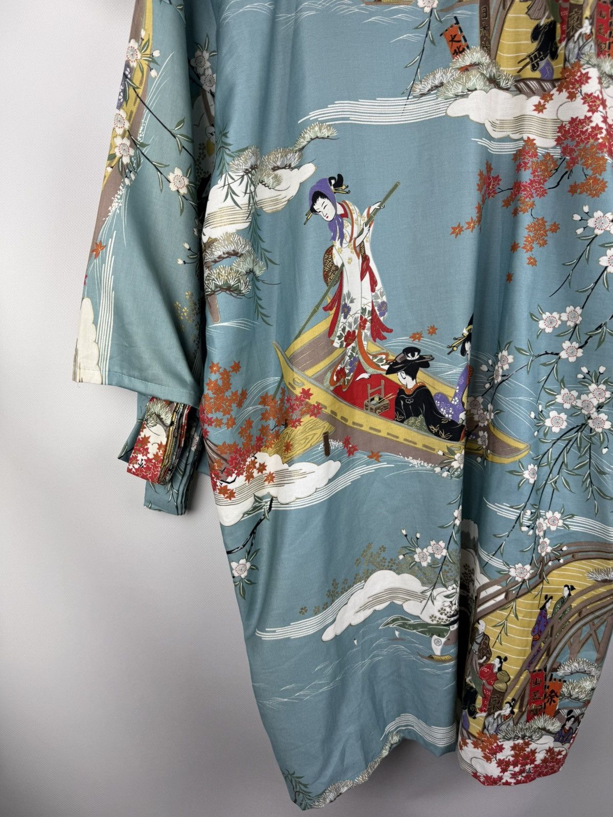 Other Japanese Overprinted Kimono Haori One Size Unisex Size US L / EU 52-54 / 3 - 20 Thumbnail