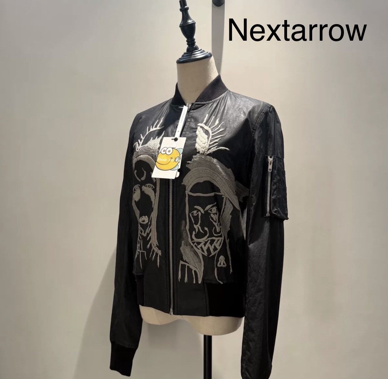 Rick Owens Rickowens double thread wax face grimace embroidery jacket Size US M / EU 48-50 / 2 - 1 Thumbnail