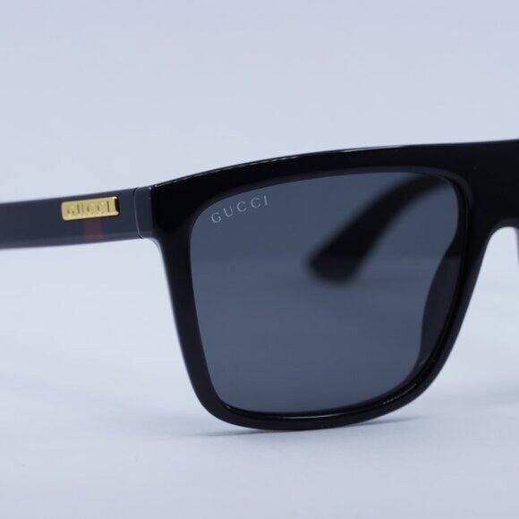 Gucci Gucci GG0748S 001 Sunglasses Black Square Frame, Grey Lenses Size ONE SIZE - 6 Thumbnail