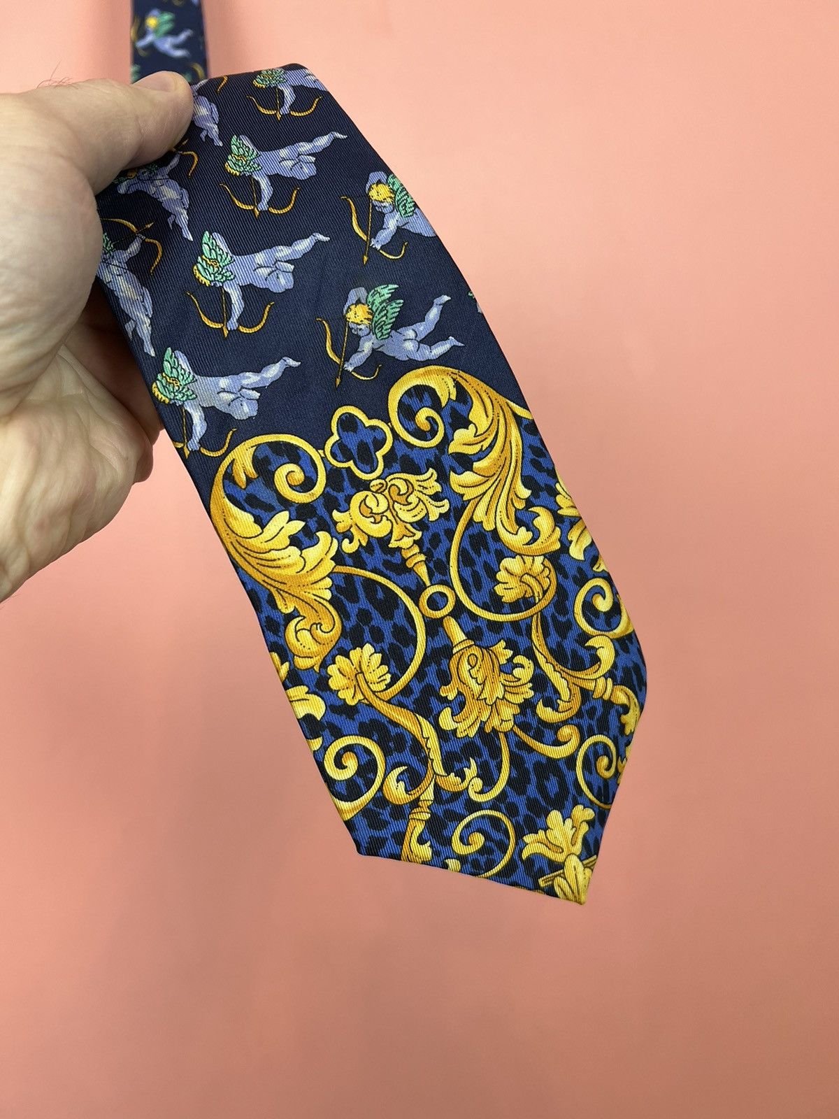 Versace Jeans Couture Giani Versace tie silk luxury rich casual Size ONE SIZE - 2 Thumbnail