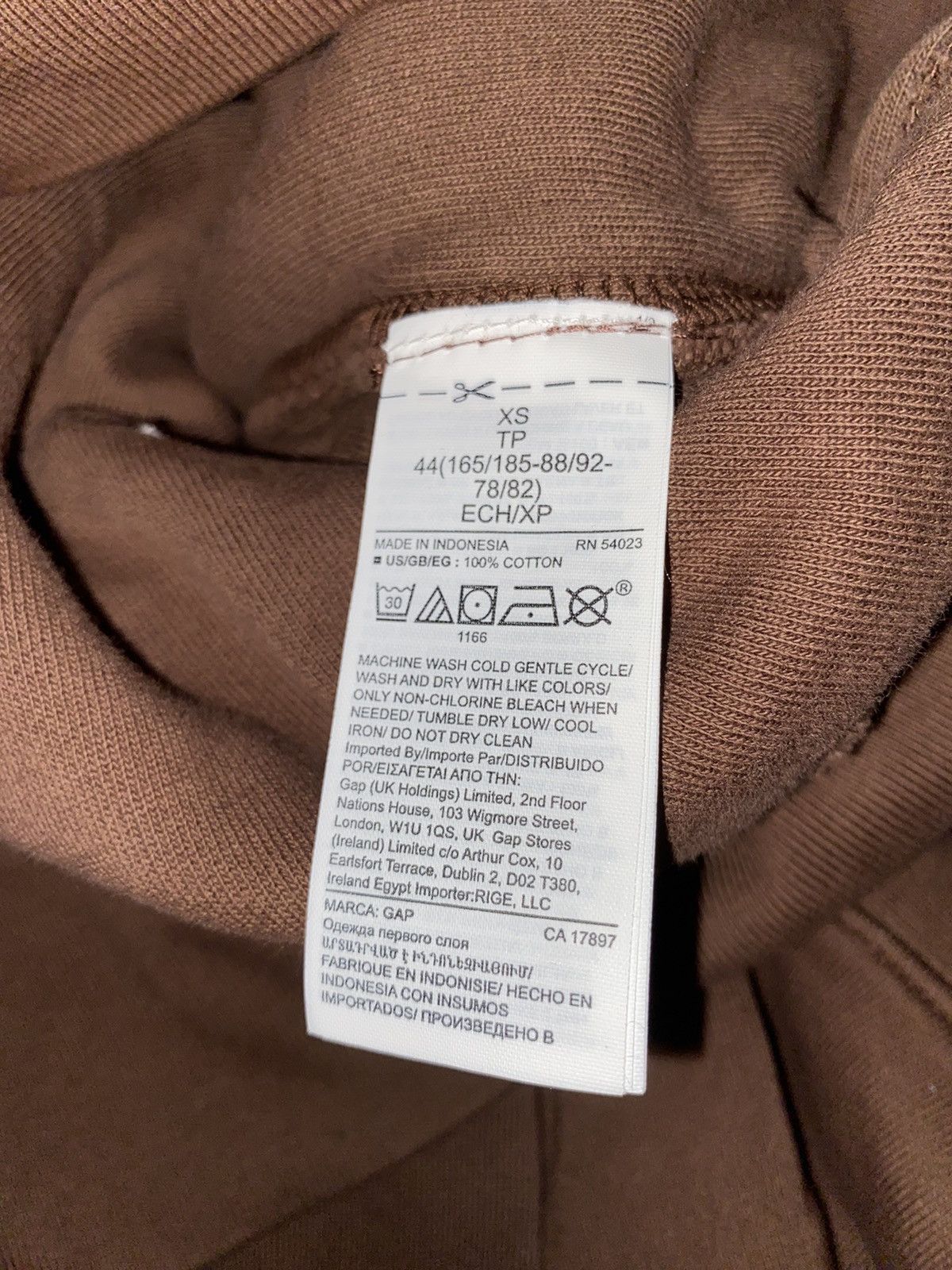 Gap × Kanye West × Yeezy Yeezy Gap Hoodie Brown Size US XS / EU 42 / 0 - 6 Thumbnail