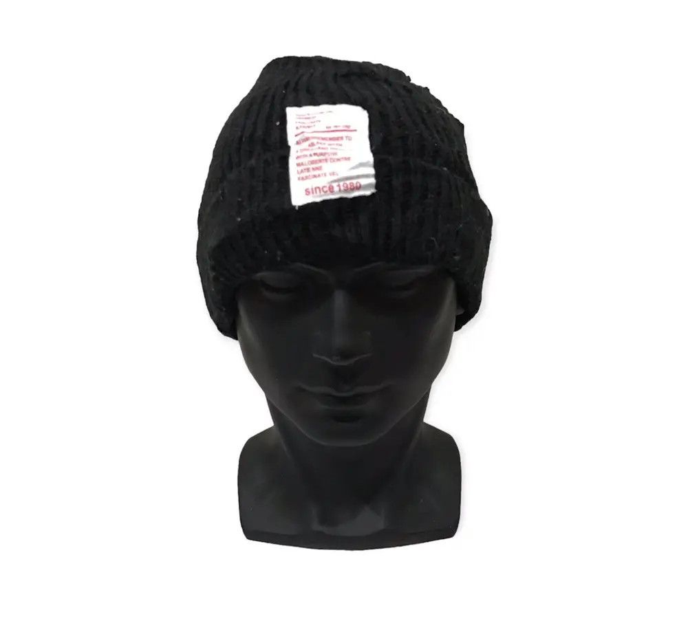 Japanese Brand Japanese Brand Plain Beanie Hat Size ONE SIZE - 1 Thumbnail
